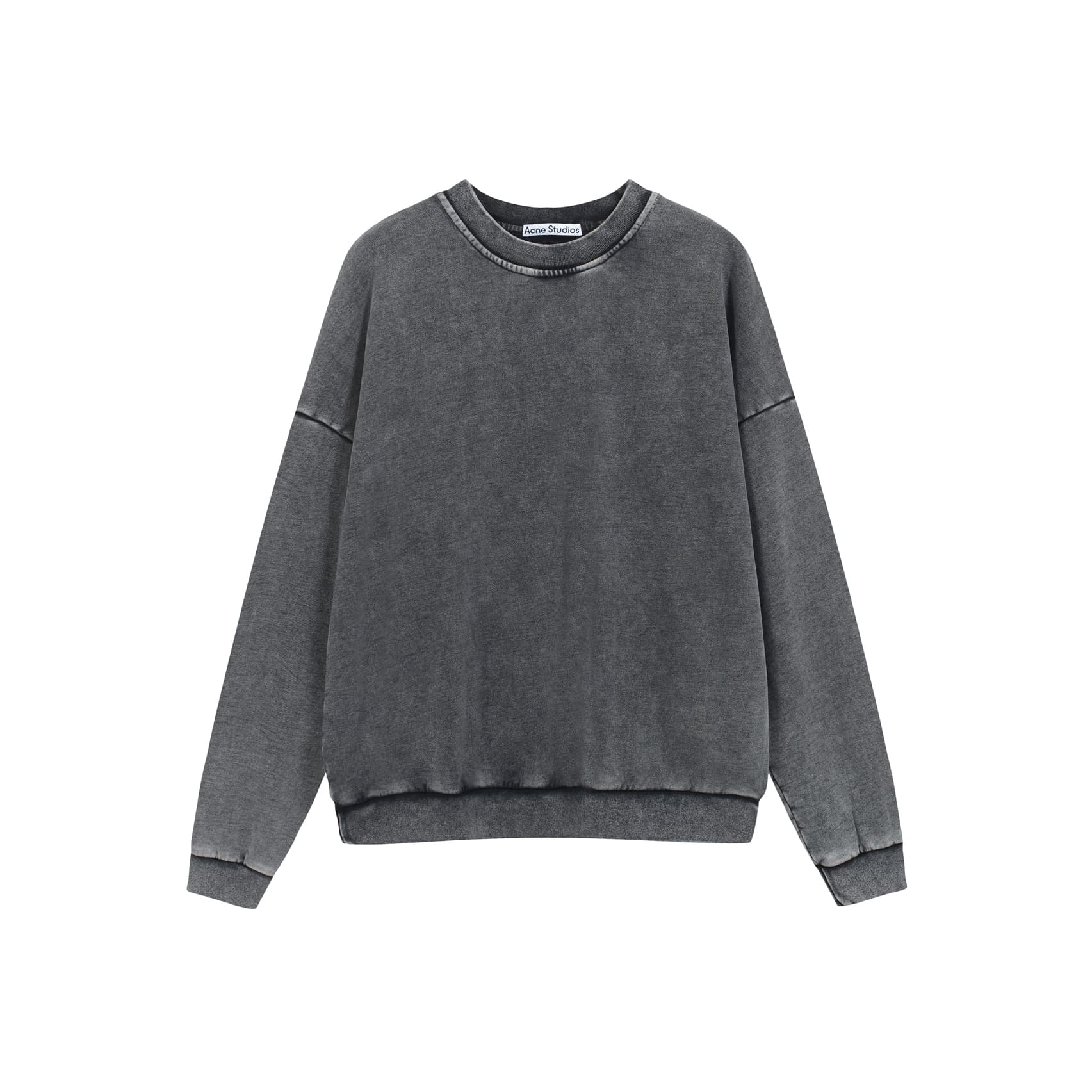 Acne Studios Garment-Dyed Oversized Washed Crewneck Sweatshirt