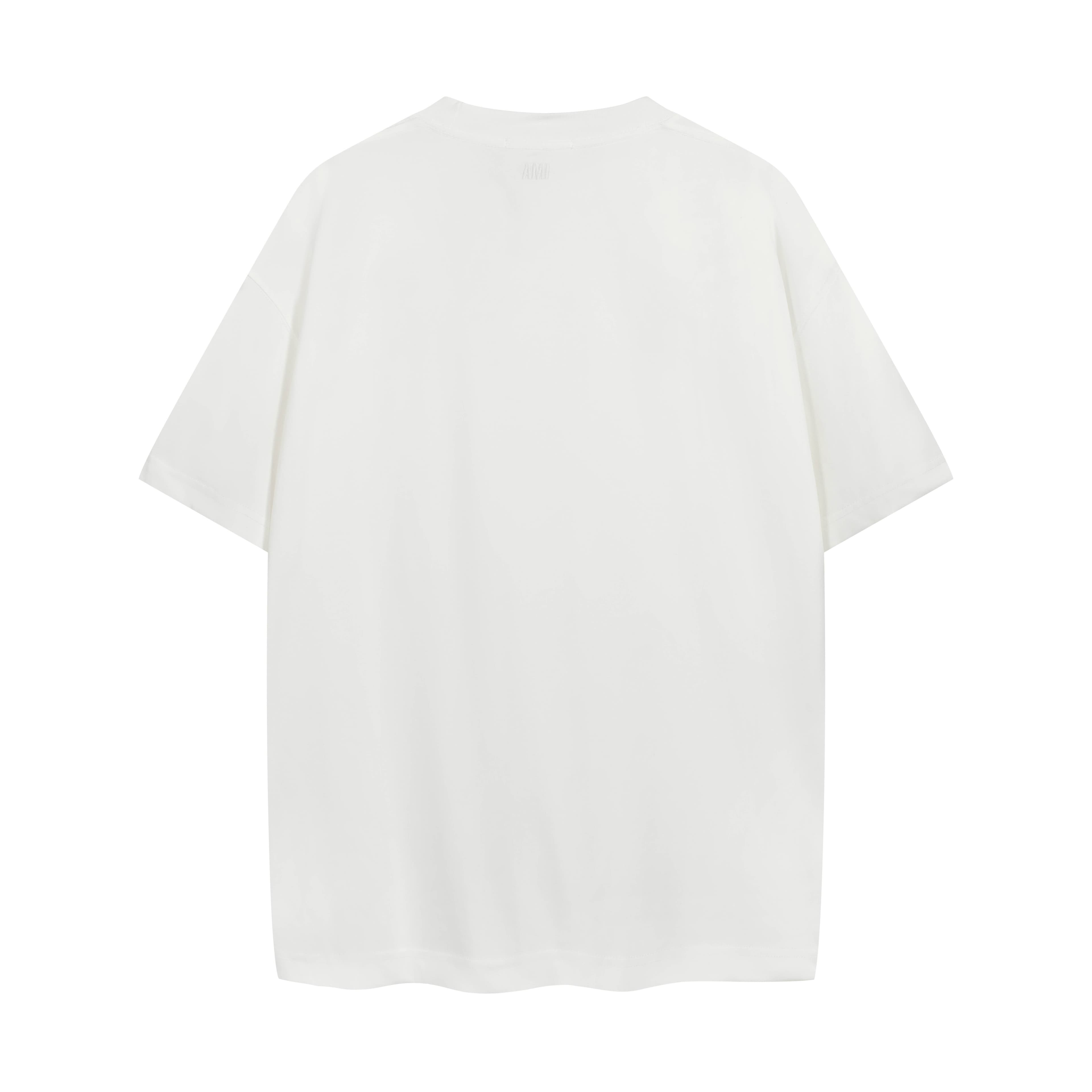 AMI Paris Ami De Coeur T-Shirt - White Red Heart Unisex Tee