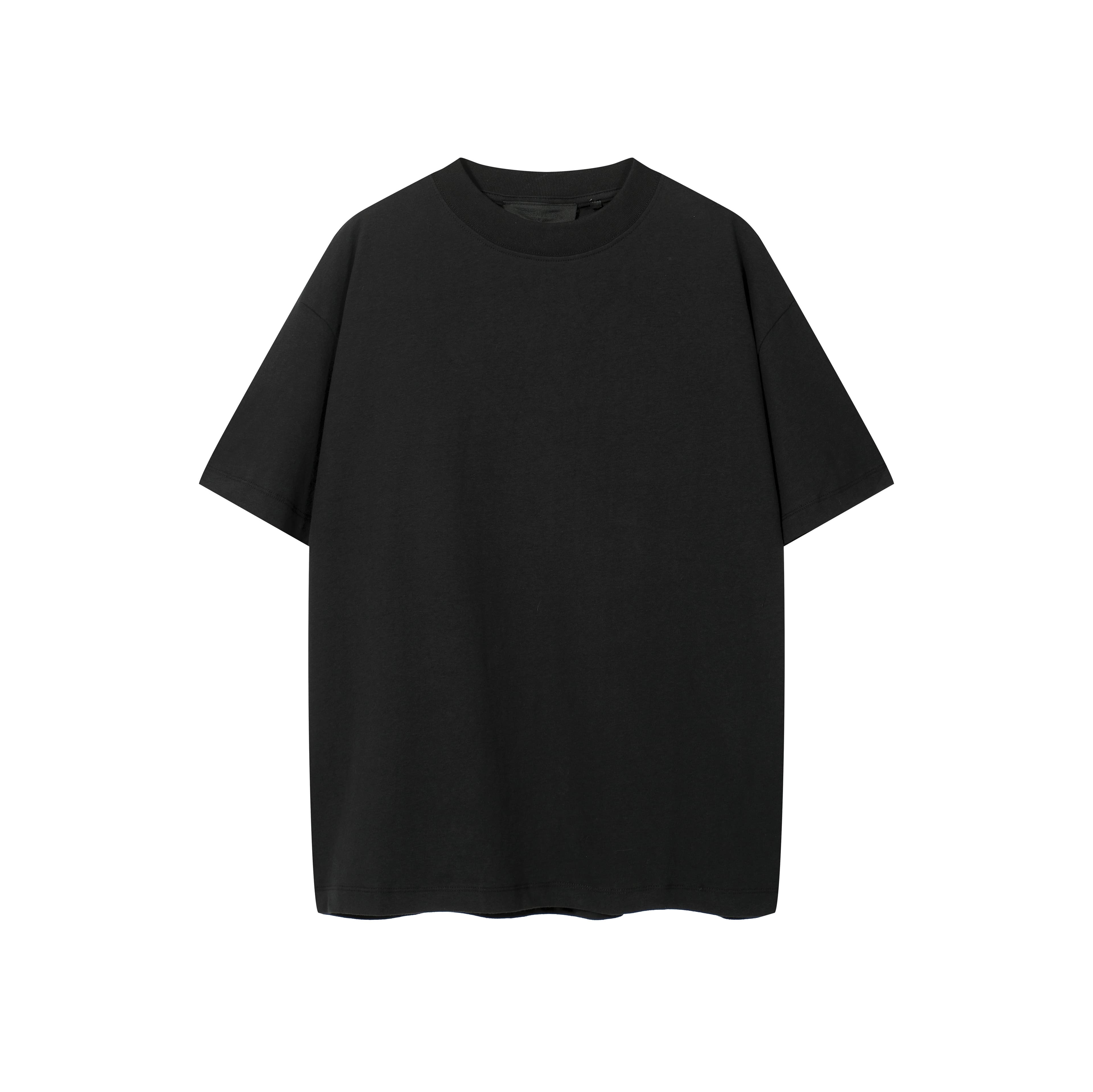 Unisex Classic Essential Oversized Black Cotton T-Shirt