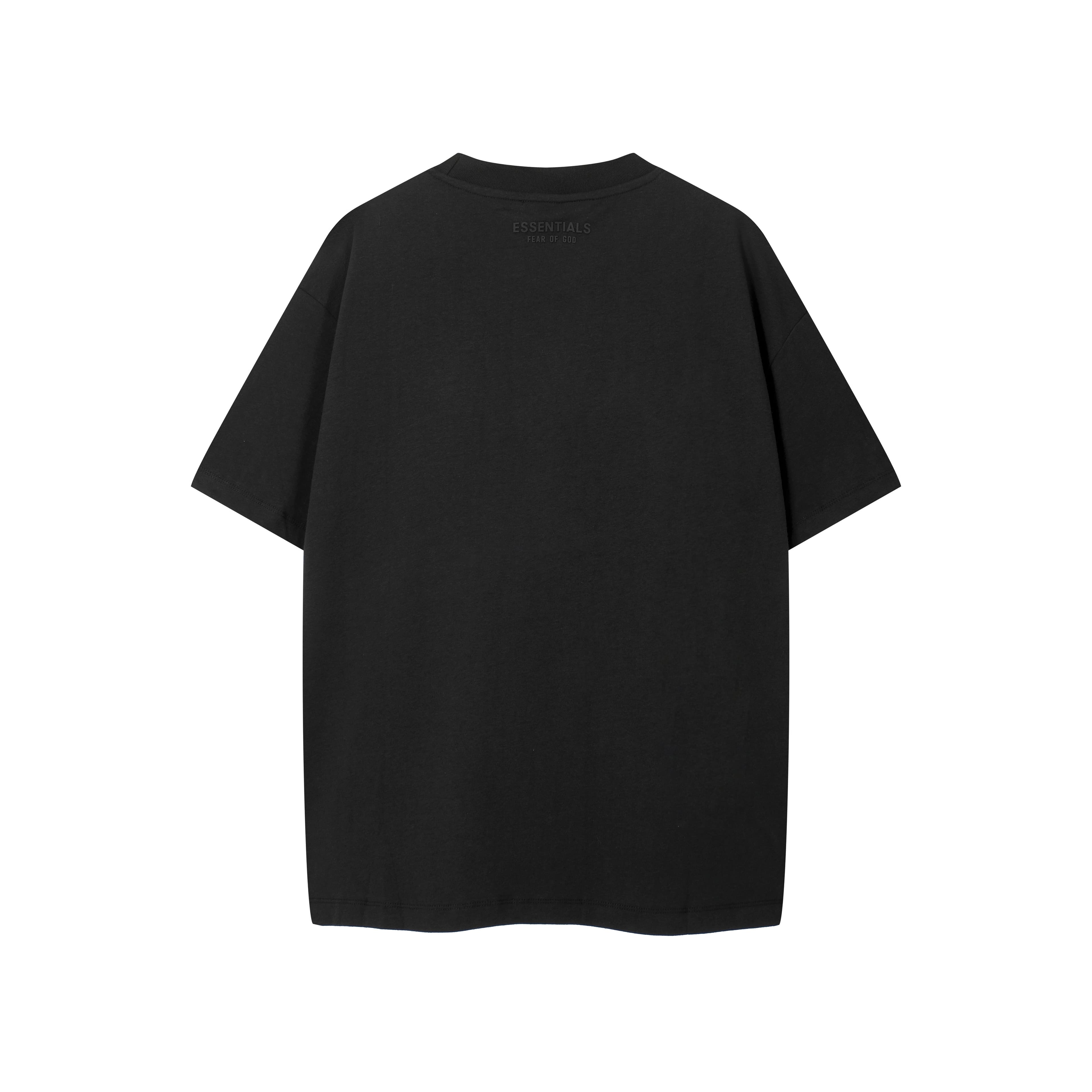 Unisex Classic Essential Oversized Black Cotton T-Shirt