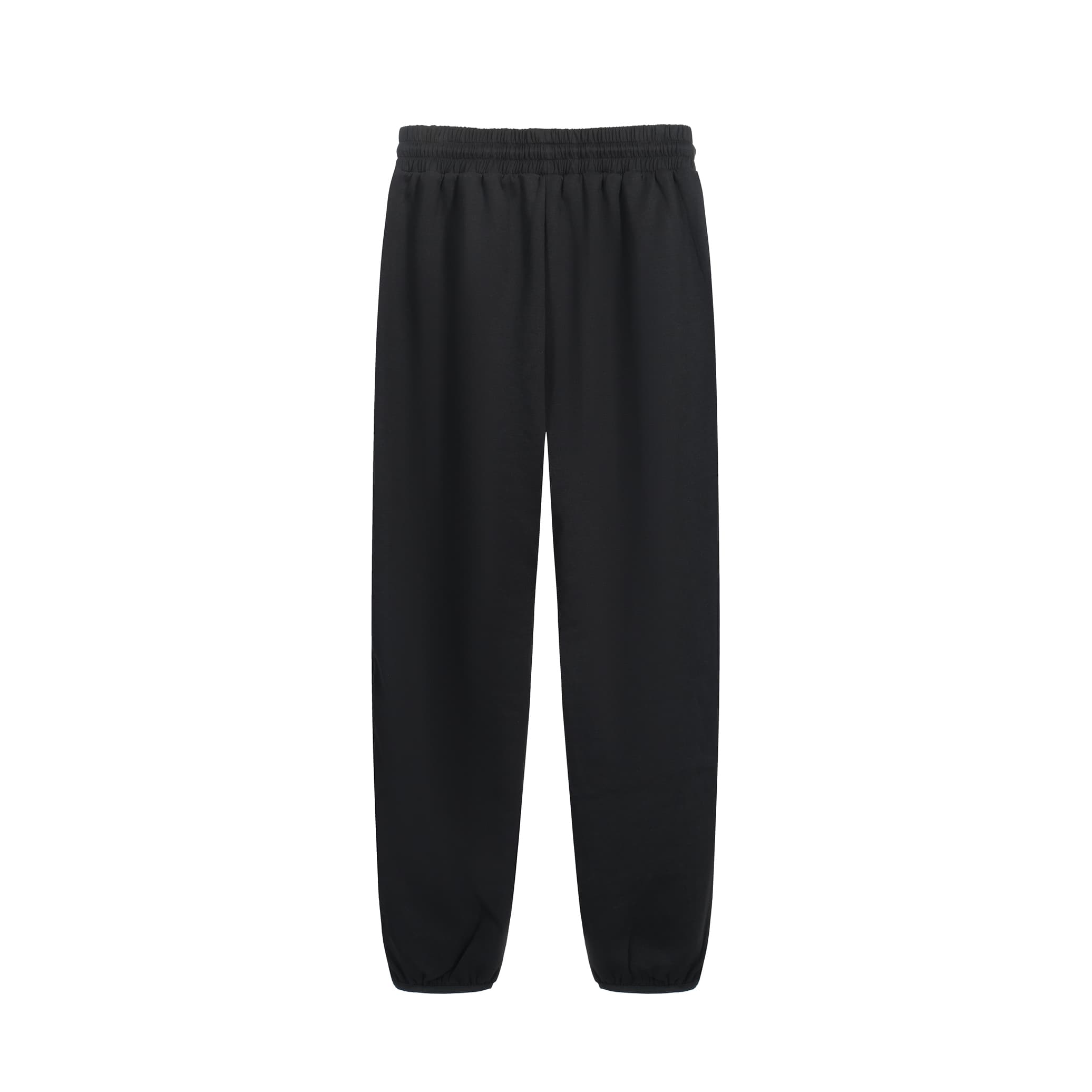 FOG ESSENTIALS Black Triple-Stripe Fleece Jogger