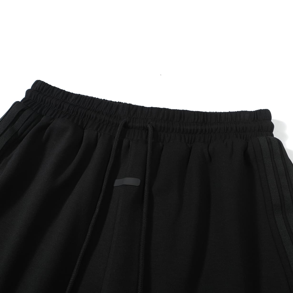 FOG ESSENTIALS Black Triple-Stripe Fleece Jogger
