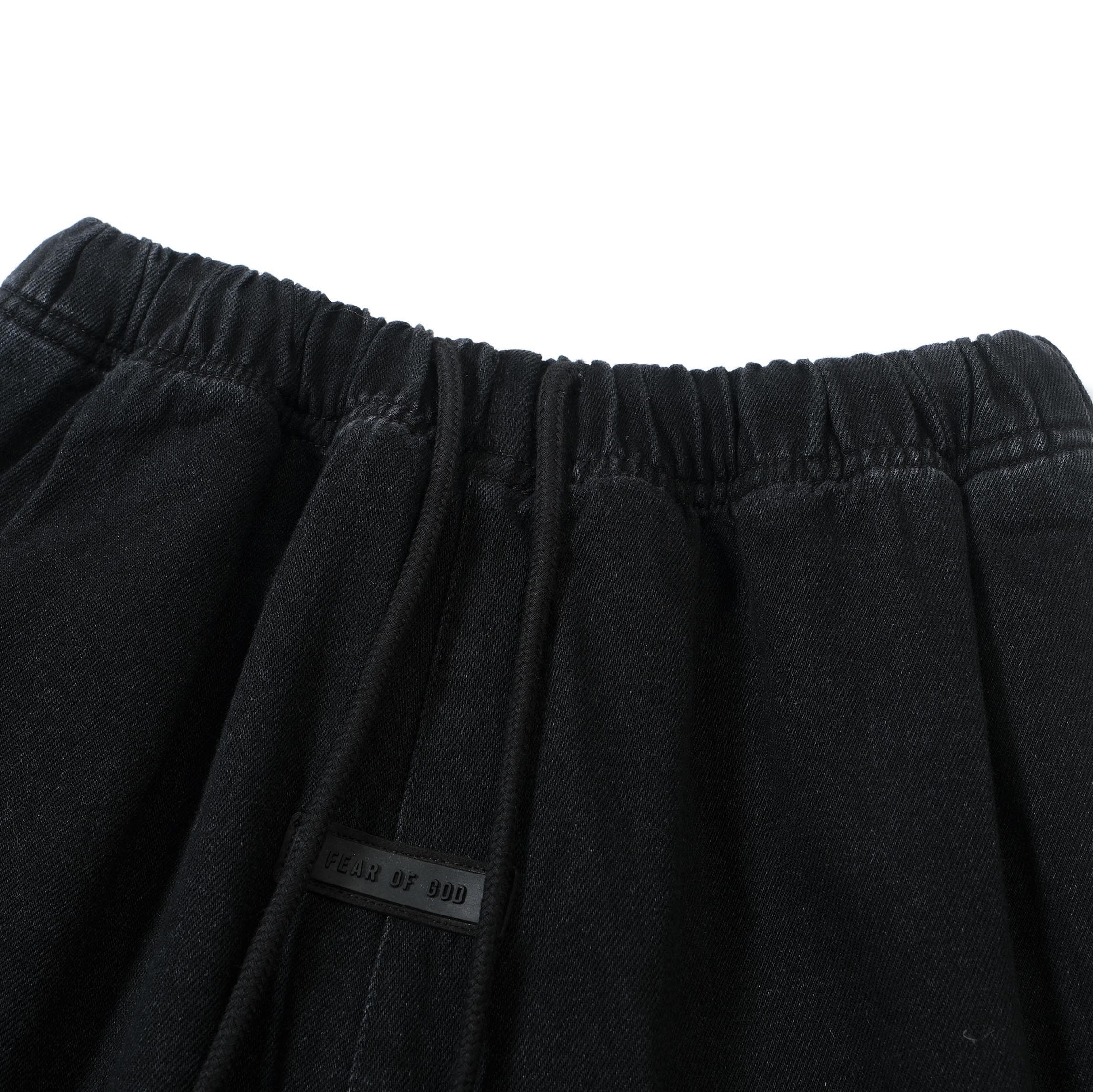 FOG ESSENTIALS Dark Wash Drawcord Wide-Leg Denim Jeans