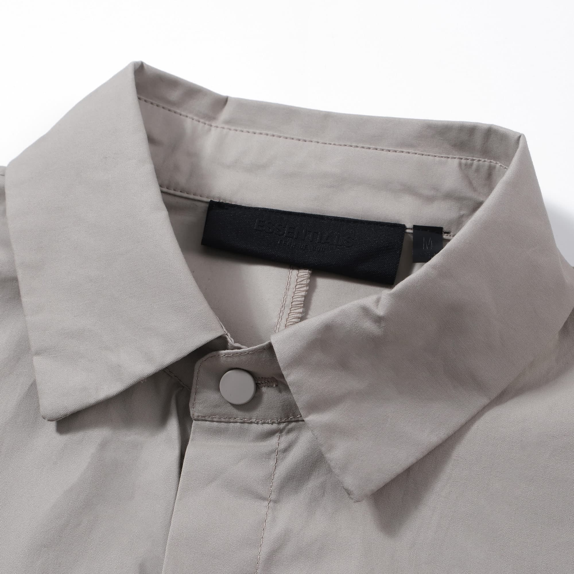 Unisex Oversized Drawstring Shirt - Pale Taupe Minimalist