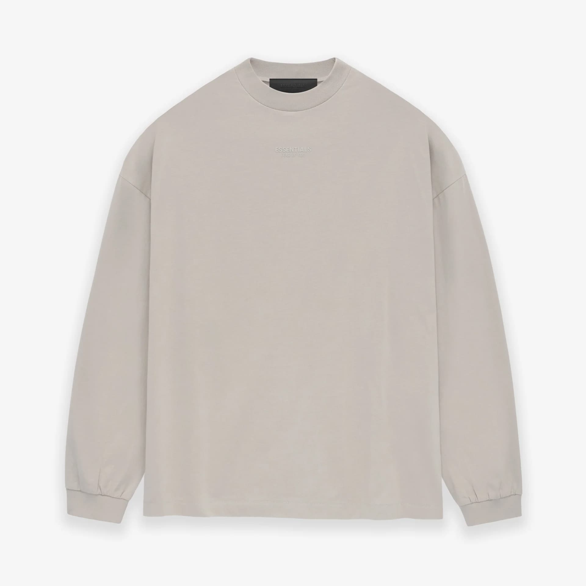 Unisex Essentials Oversized Long Sleeve T-Shirt - Pale Taupe