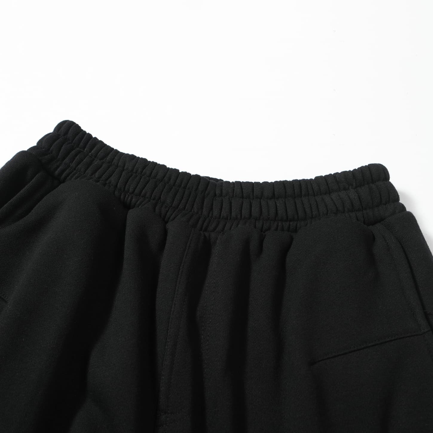 FFW Wide-Leg Black Panel Cargo Sweatpants