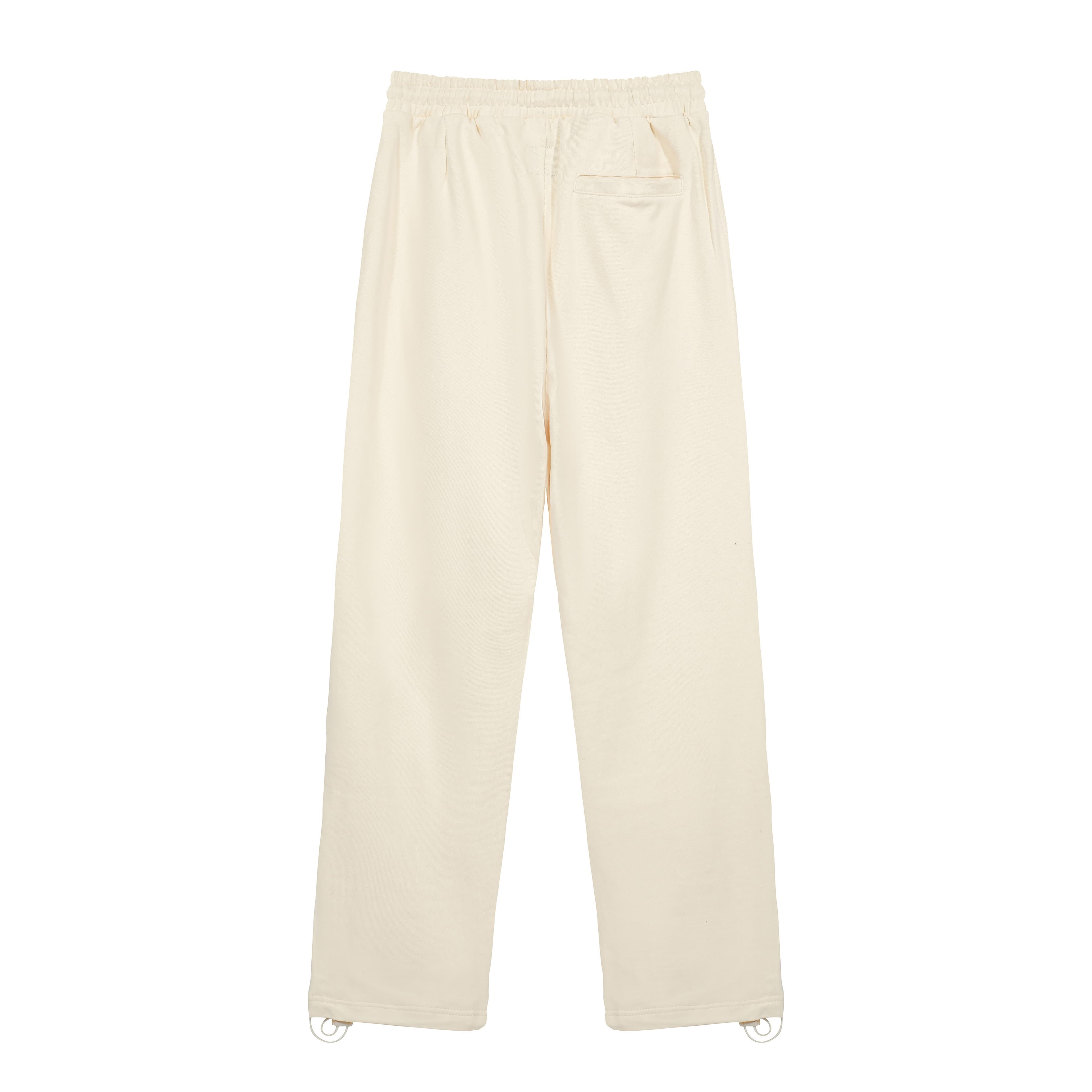 GRAILZ Baggy Cream Track Pants | Unisex Loose-Fit Streetwear