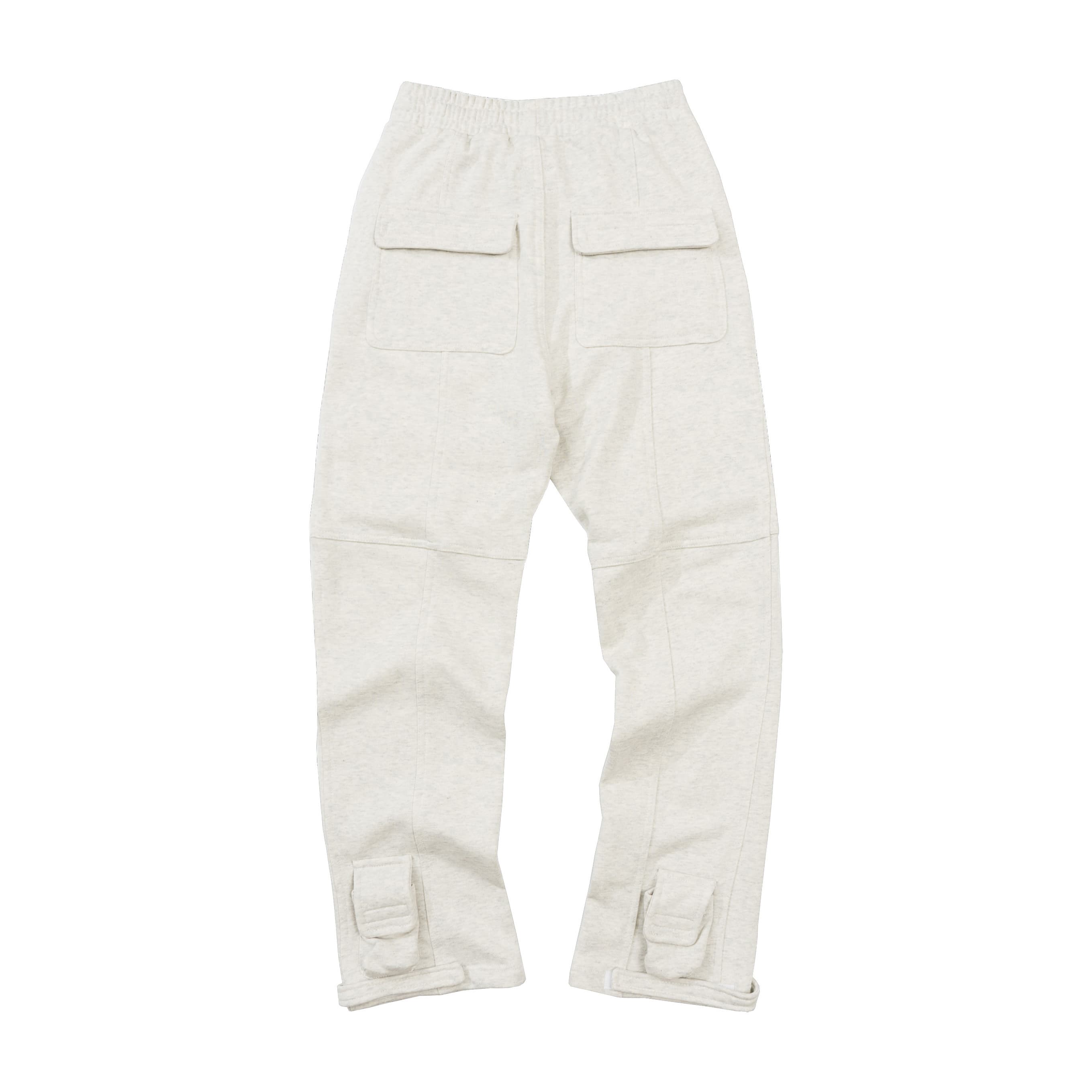 Unisex Light Grey Cargo Sweatpants - Grailz Comfort