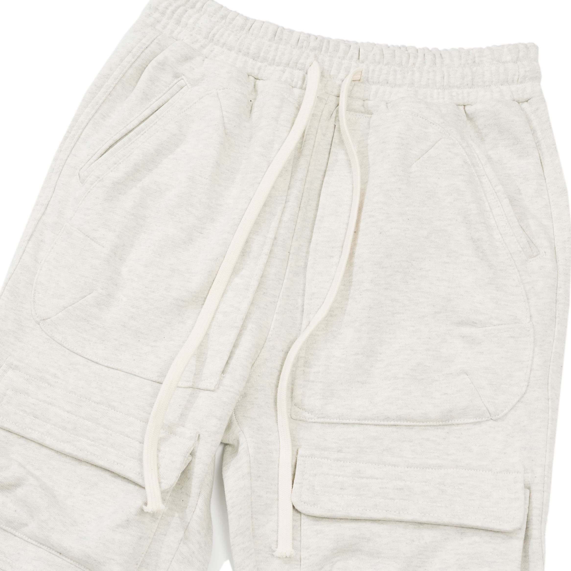 Unisex Light Grey Cargo Sweatpants - Grailz Comfort