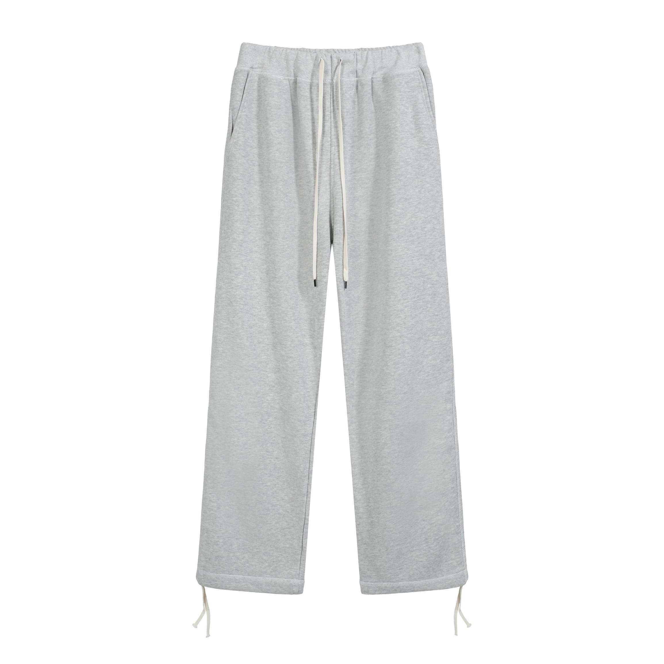 LEMAIRE Grey Wide-Leg Cotton Fleece Drawstring Sweatpants