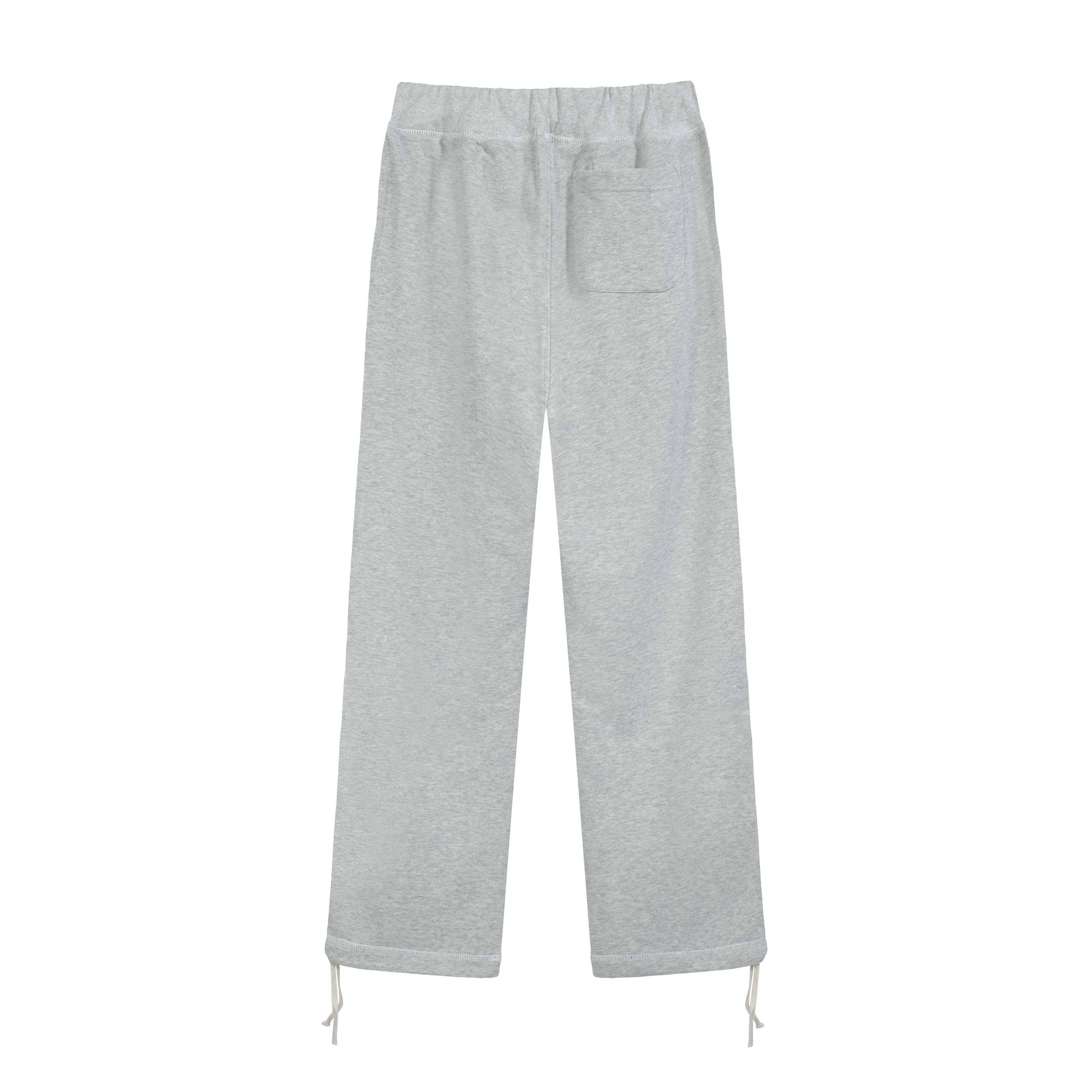 LEMAIRE Grey Wide-Leg Cotton Fleece Drawstring Sweatpants