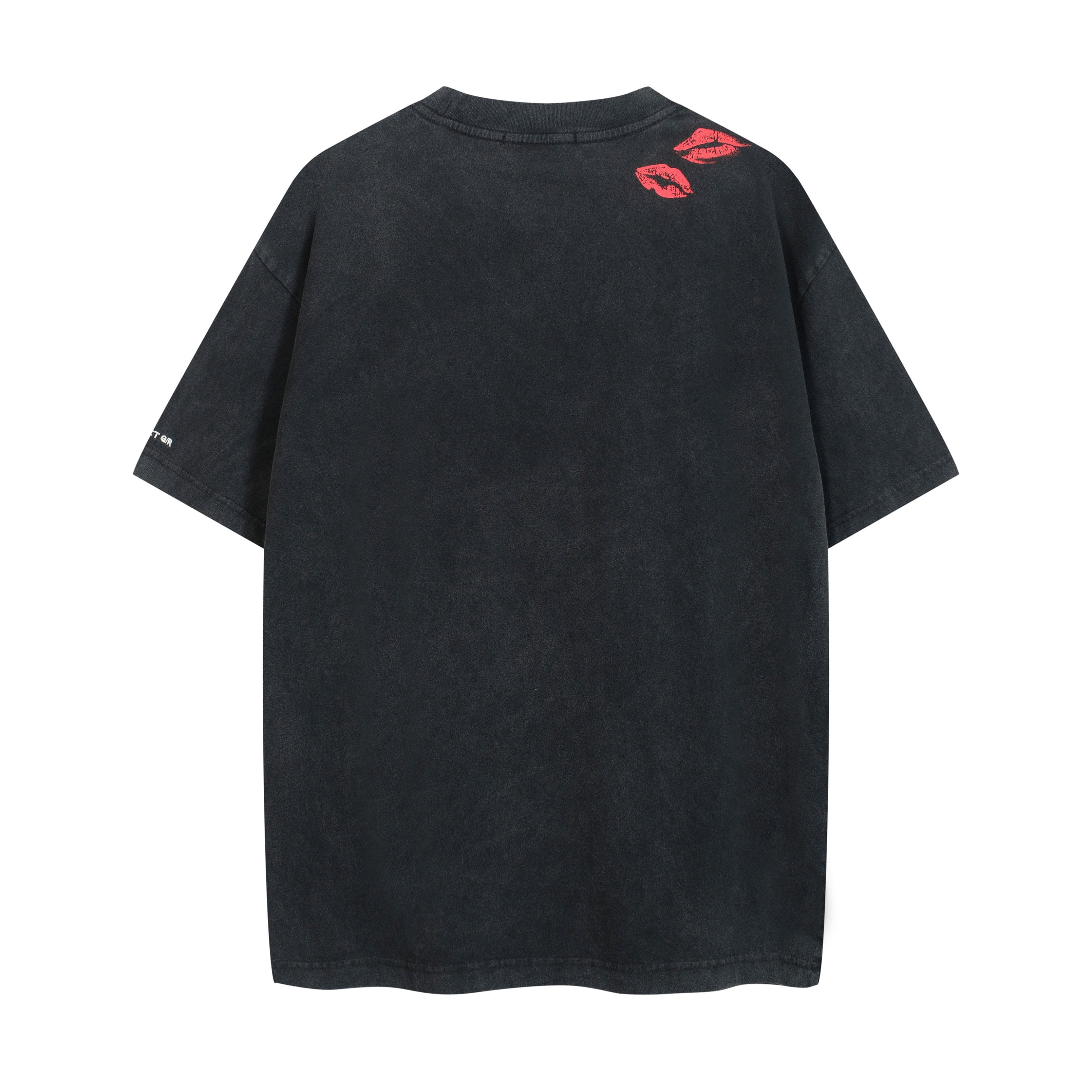 PROJECT G/R Blow Me A Kiss Washed Oversized Graphic T-Shirt