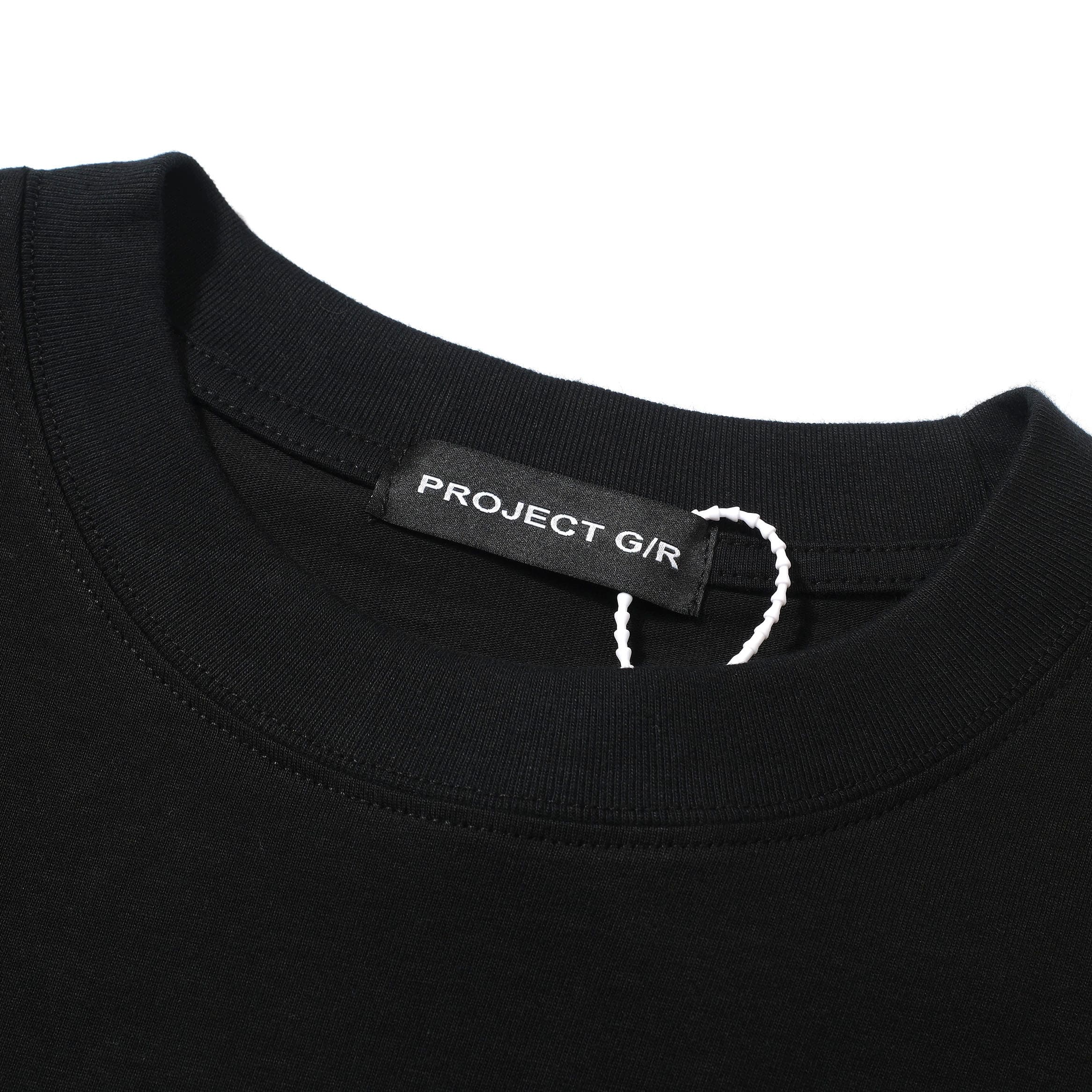 PROJECT G/R Black Unicorn Star Oversized Graphic T-Shirt
