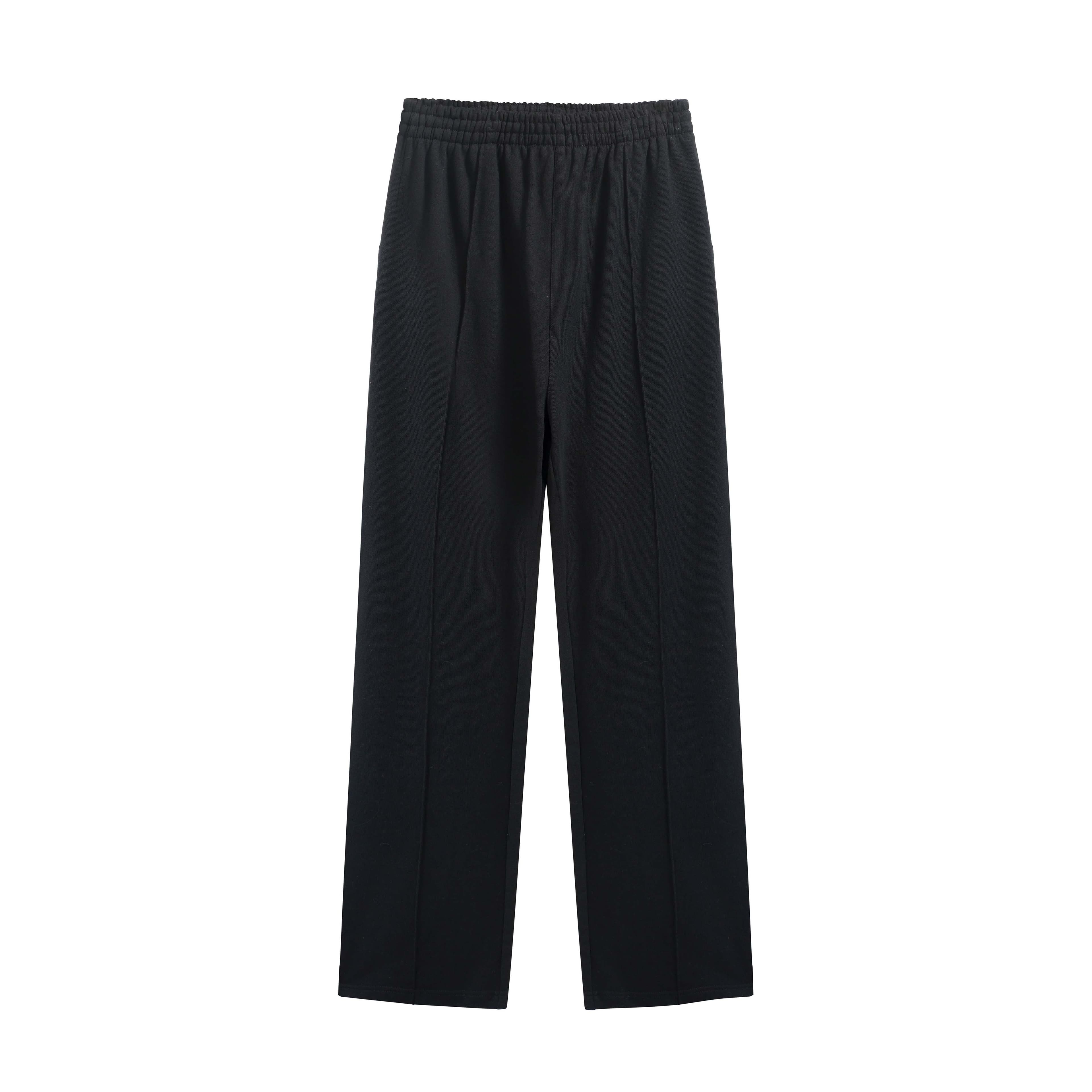 Black Wide-Leg Joggers - Relaxed Fit Unisex Sweatpants