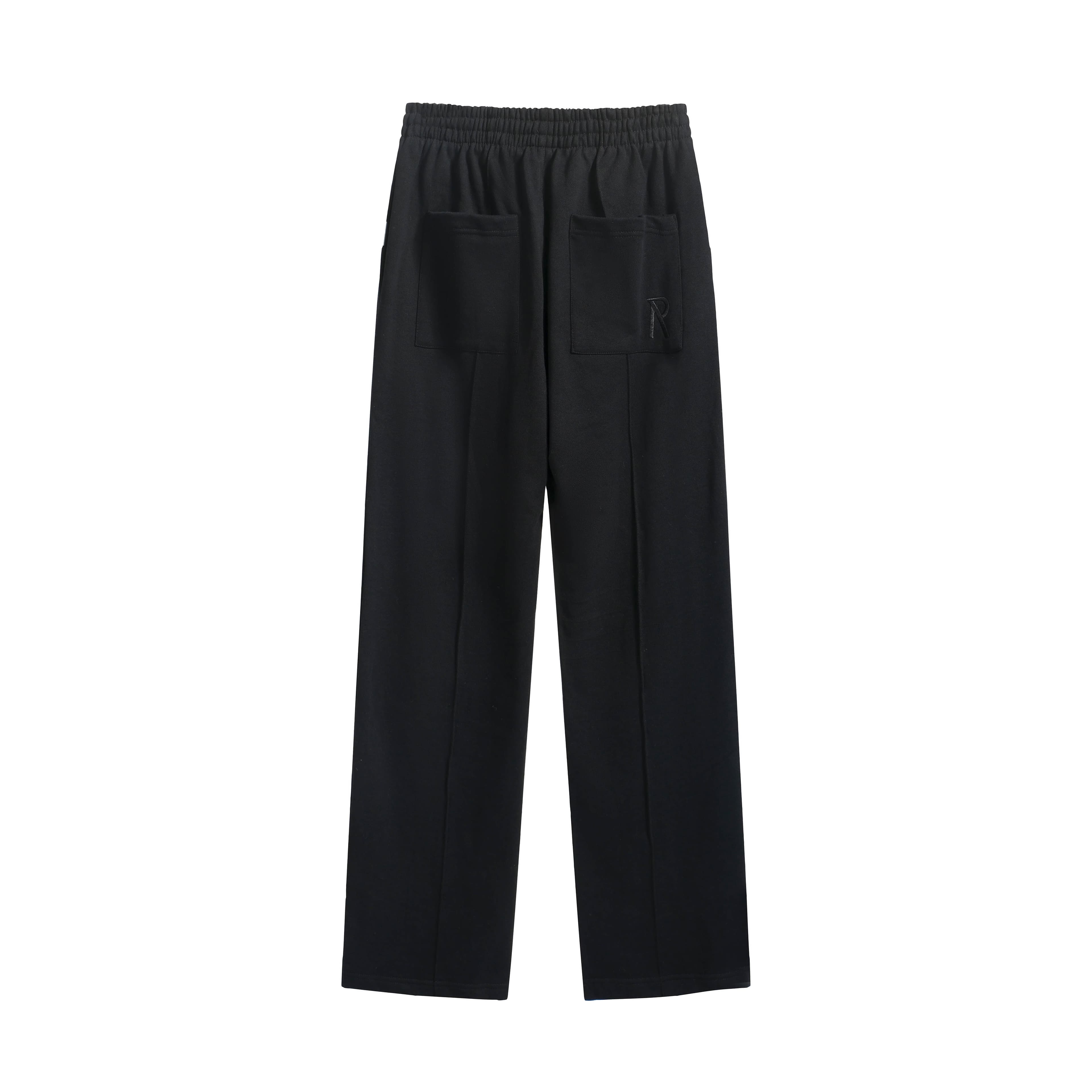 Black Wide-Leg Joggers - Relaxed Fit Unisex Sweatpants
