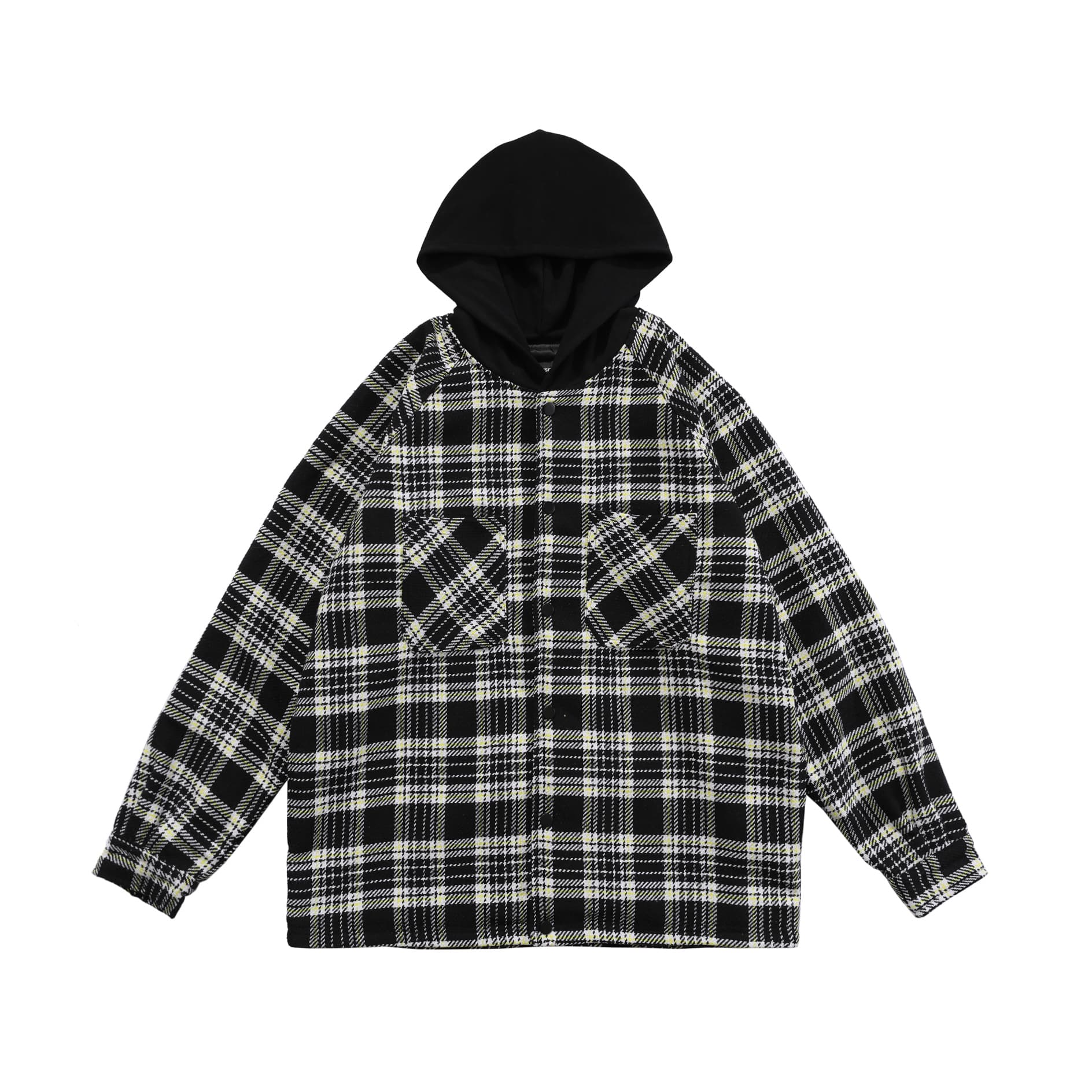 Represent Hooded Check Jacket