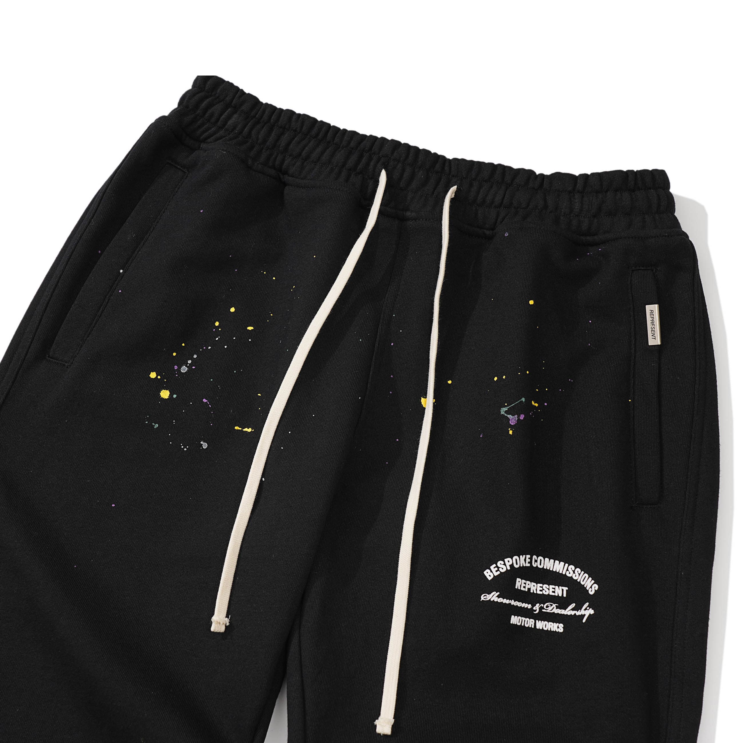 Represent Paint Splash Joggers - Black Motor Works Edition