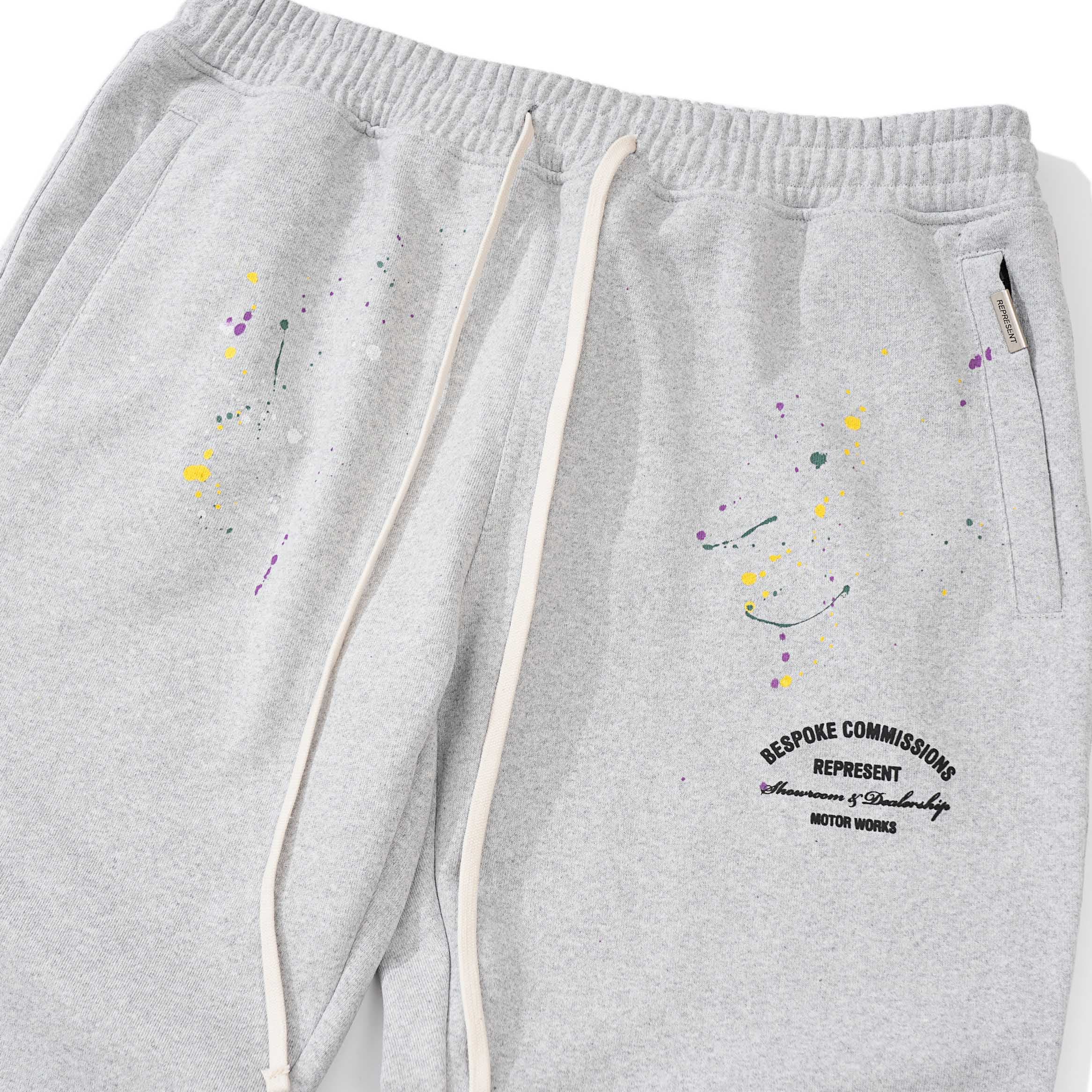 Represent Paint Splash Joggers - Marl Grey Motor Works Edition