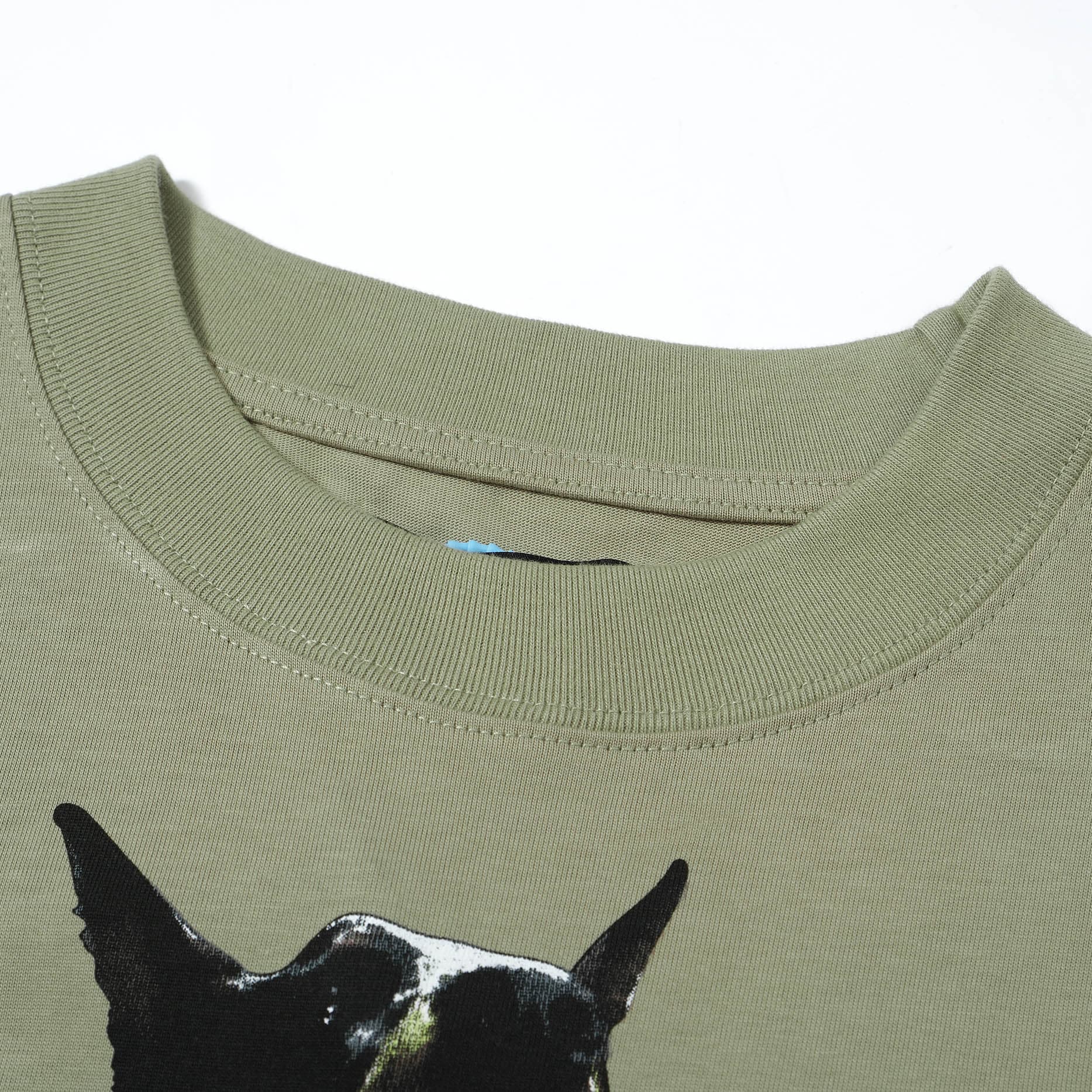 Represent Thoroughbred Doberman T-Shirt - Washed Olive