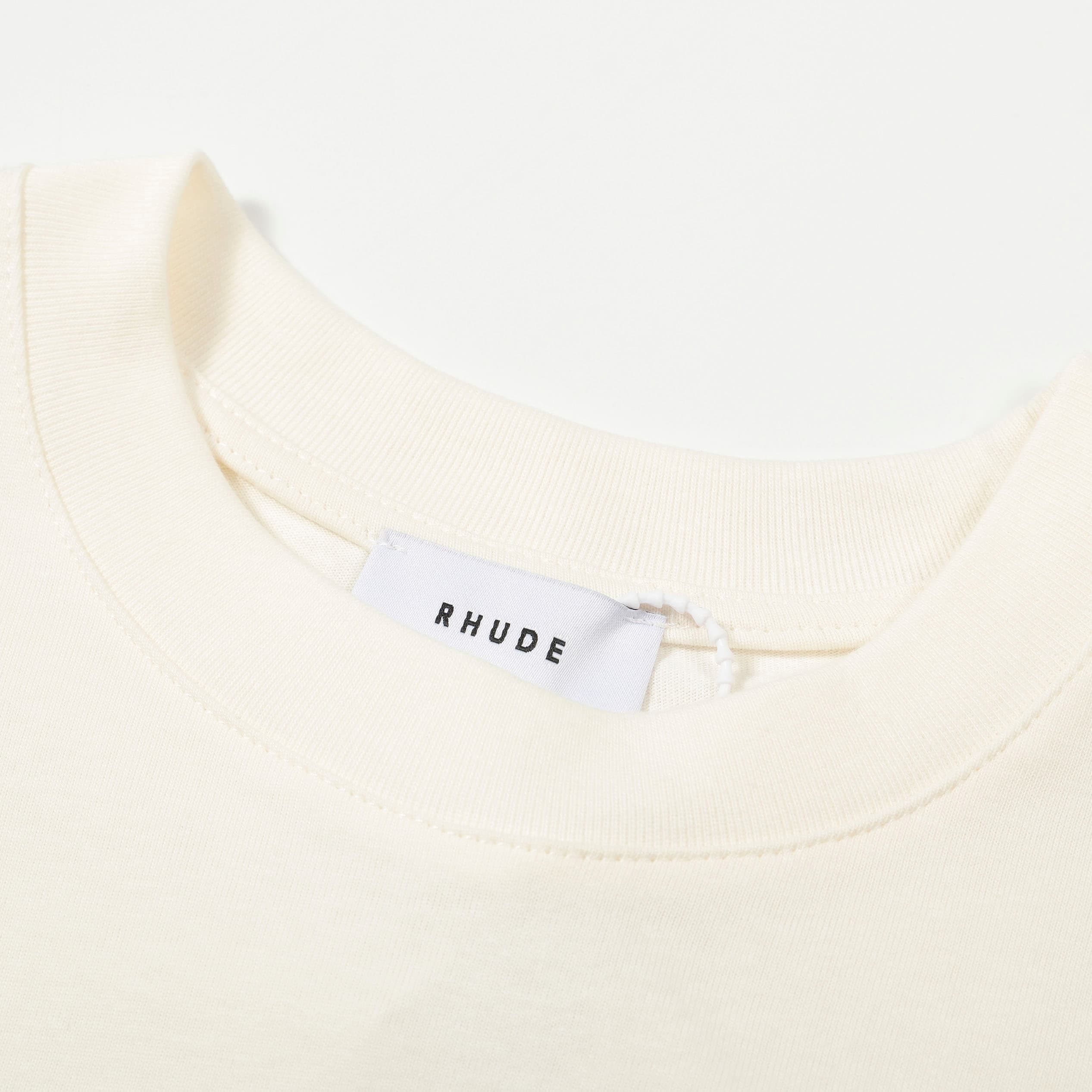 Rhude Heaven On Earth Vintage White Graphic T-Shirt