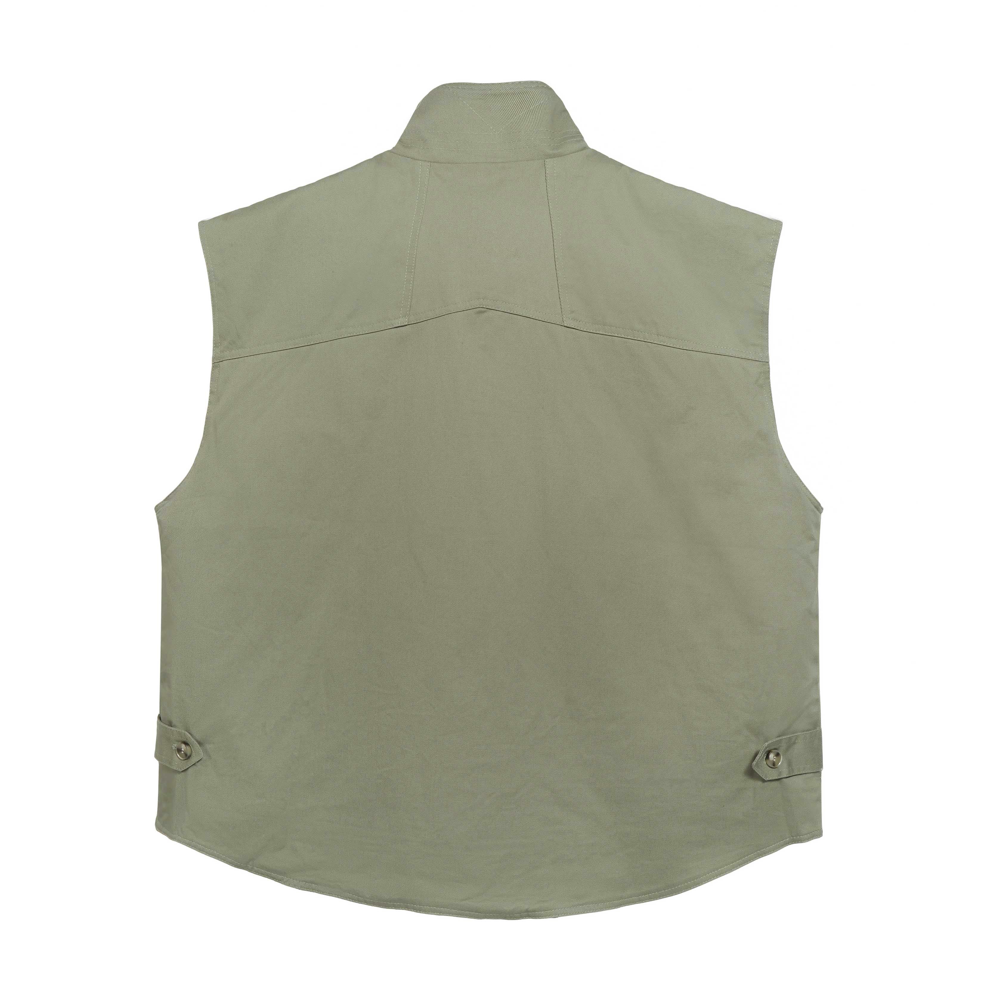 Rhude Khaki Tactical Cargo Vest Luxury Utility Outerwear