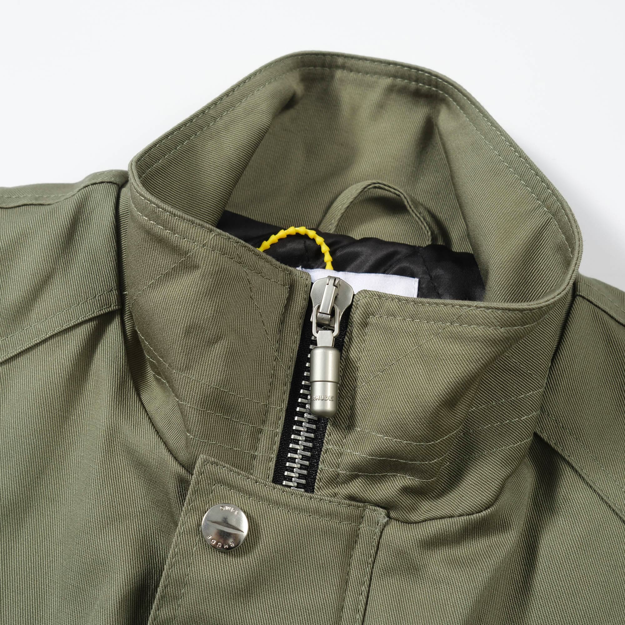 Rhude Khaki Tactical Cargo Vest Luxury Utility Outerwear