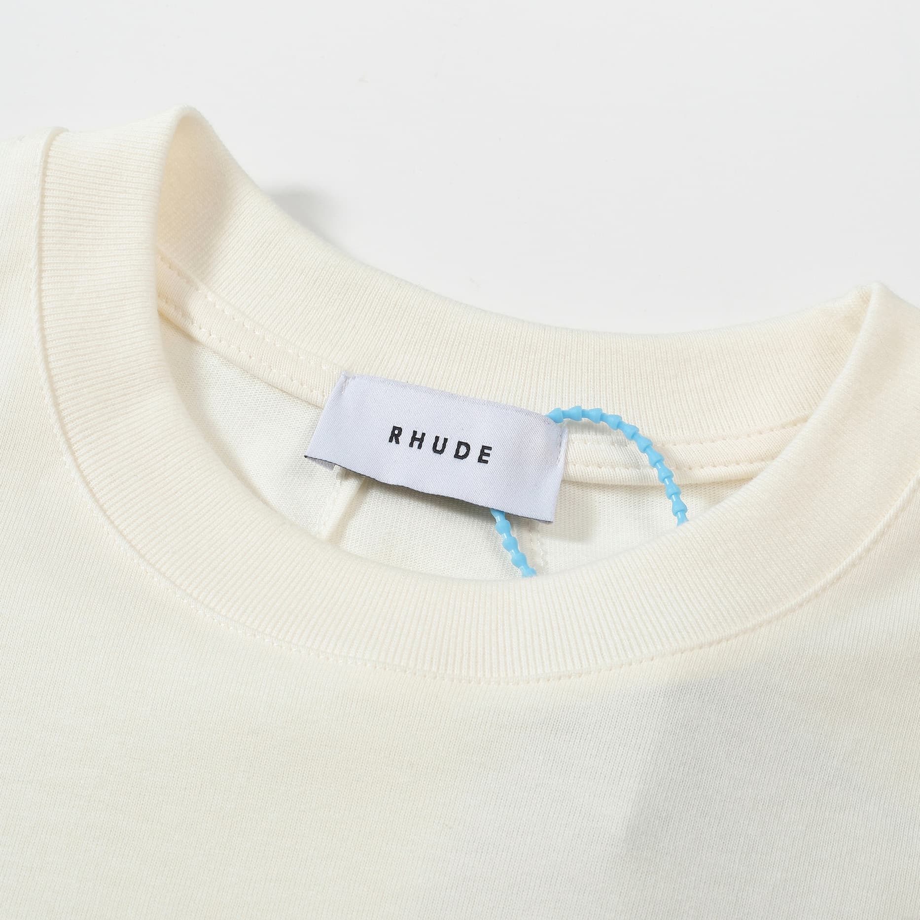 RHUDE Palms Graphic T-Shirt - Off-White Luxury Cotton Tee