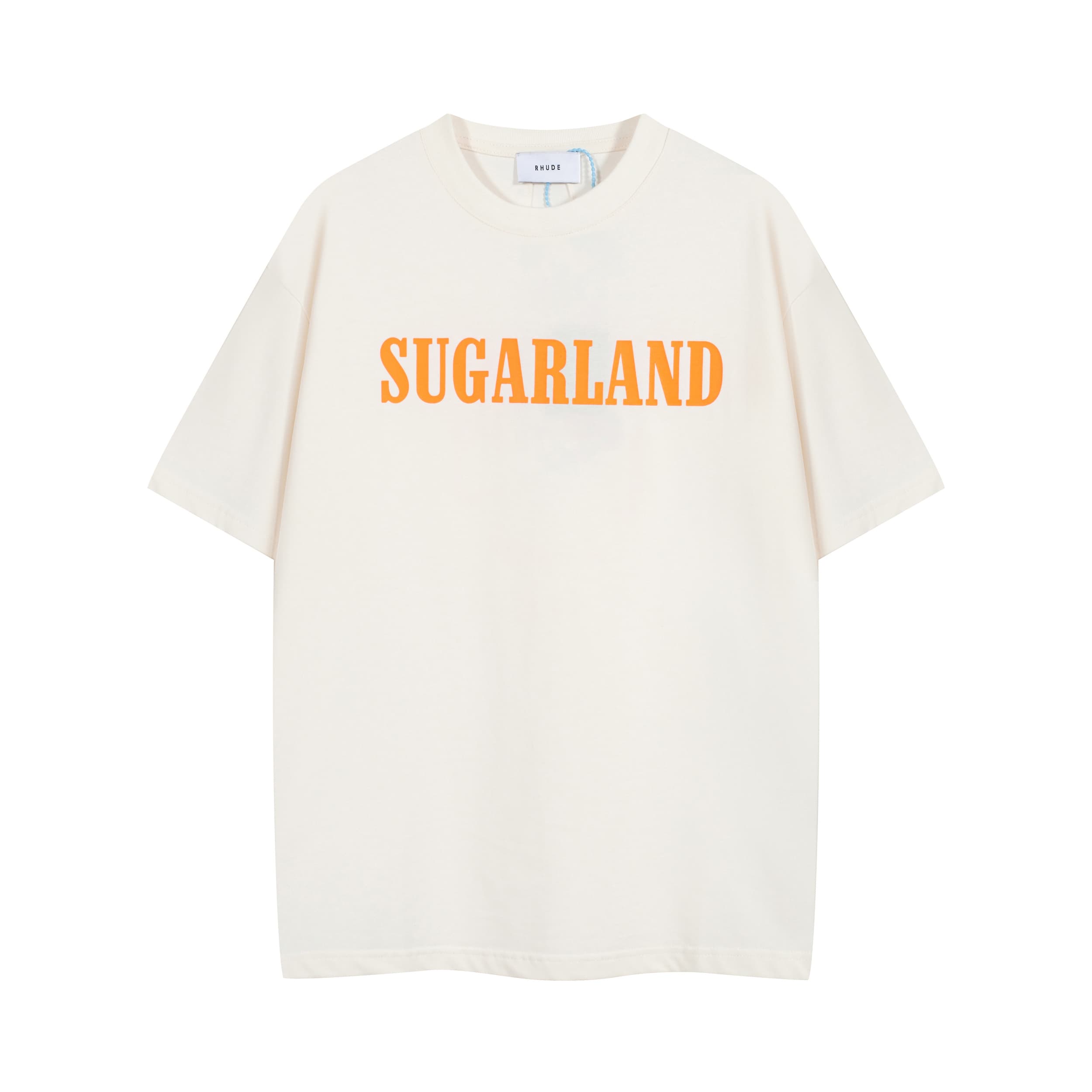 RHUDE Navy Sugarland Graphic T-Shirt - Collegiate Cotton Tee