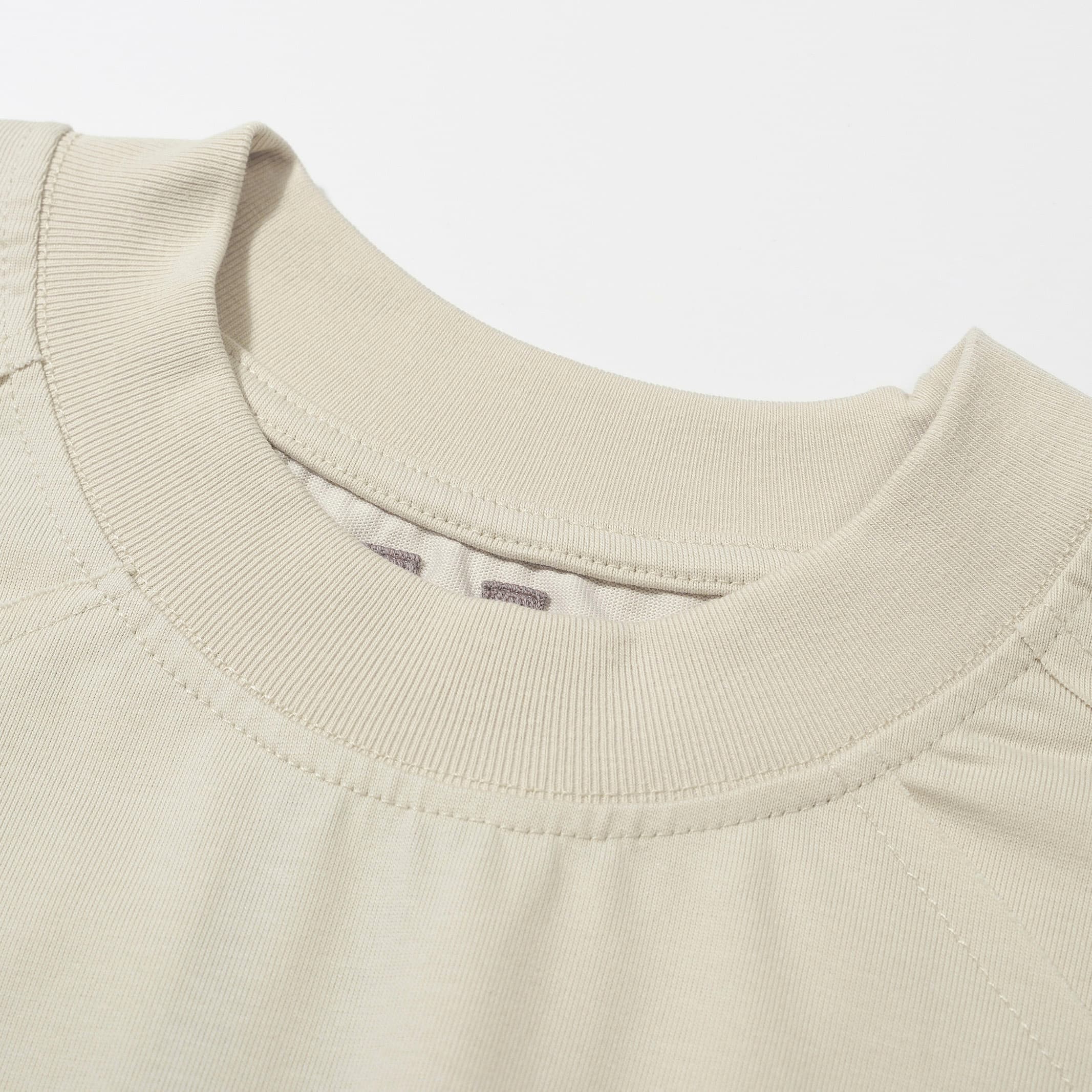 Rick Owens Oyster Seam Detail T-Shirt w/ Contrasting Strap