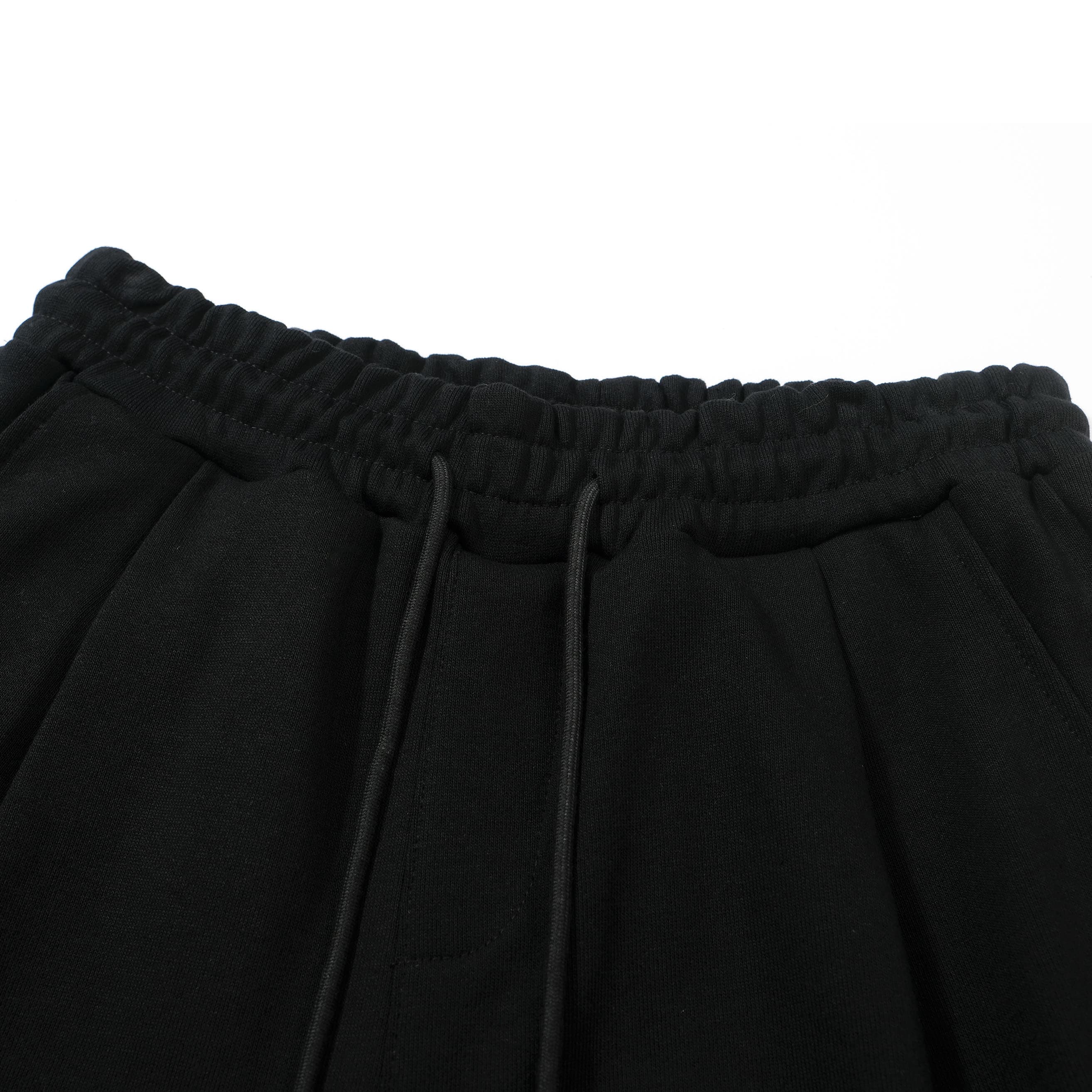 Undercoverism Black Wide-Leg Ruched Drawstring Trousers