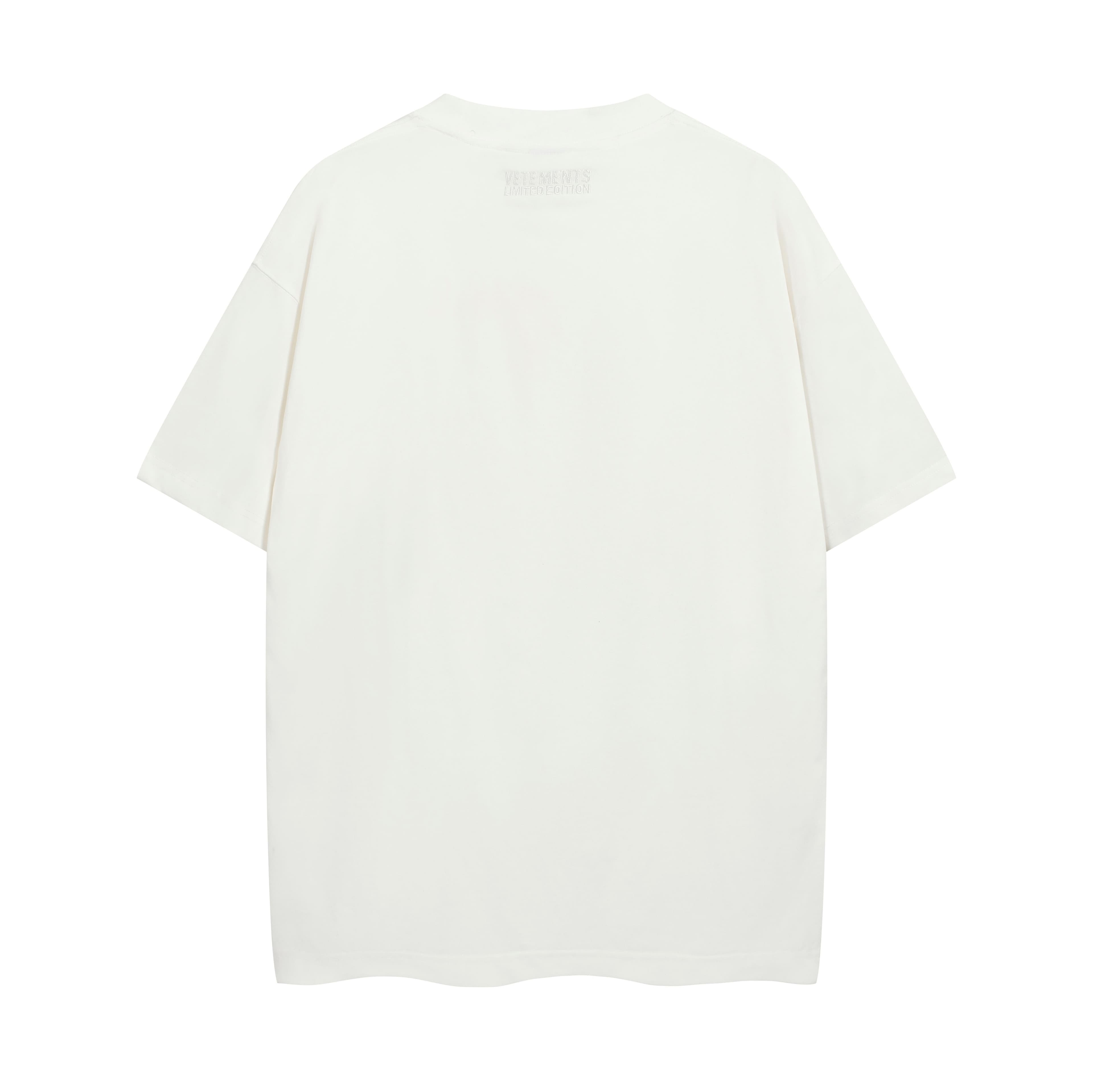 Vetements Oversized 'We Buy Things' Slogan T-Shirt Cream