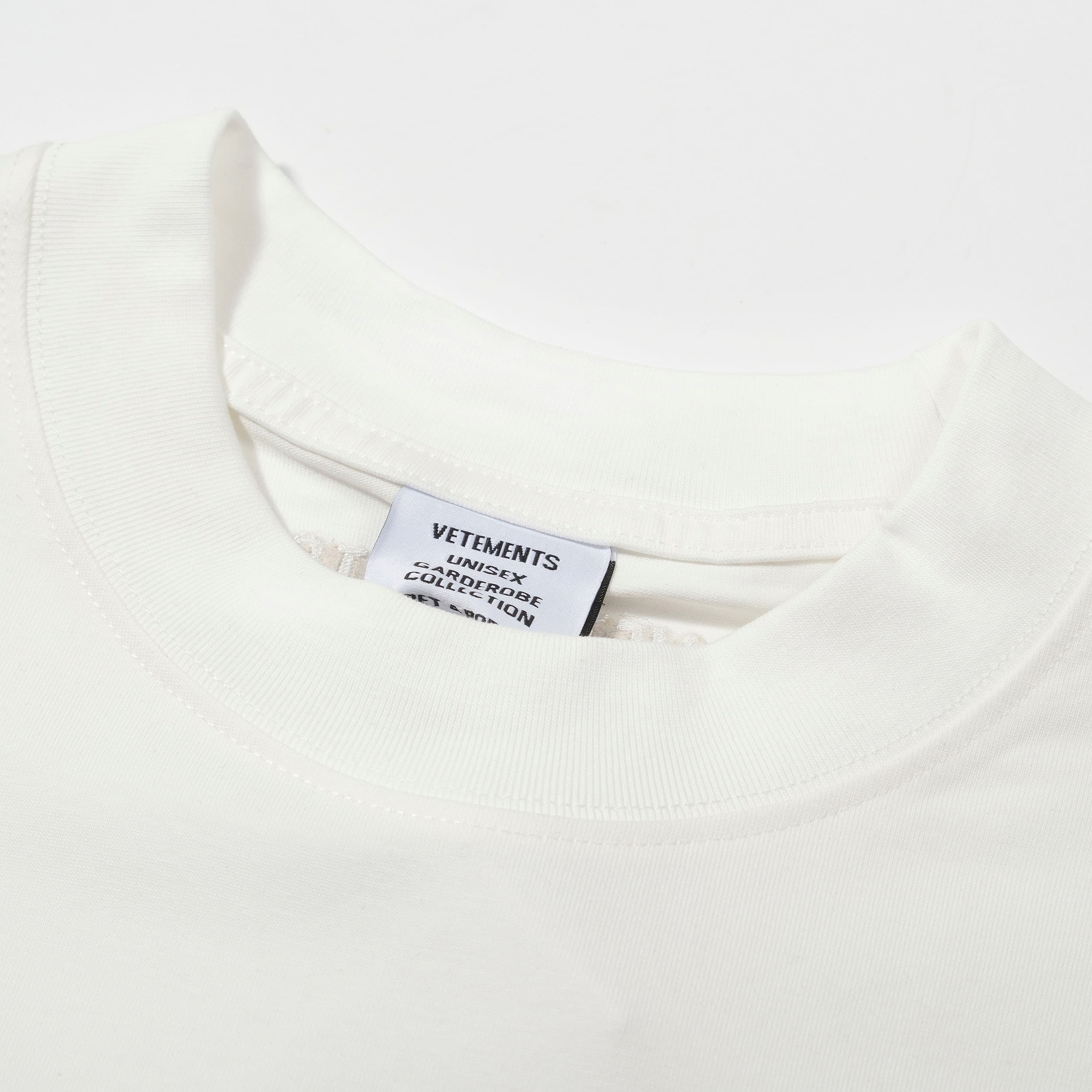 Vetements Oversized 'We Buy Things' Slogan T-Shirt Cream