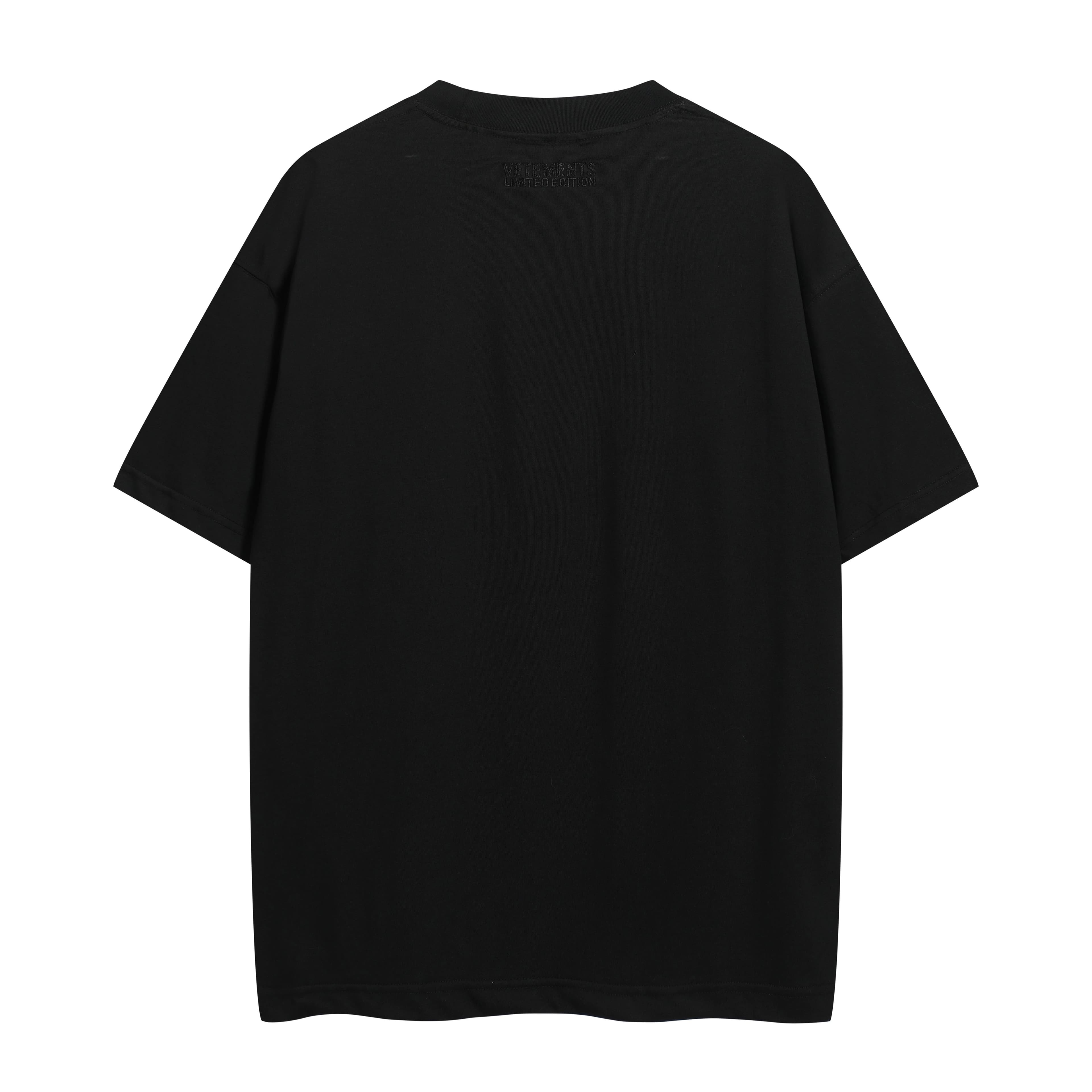 Vetements Black Oversized Eyewear Logo Graphic T-Shirt