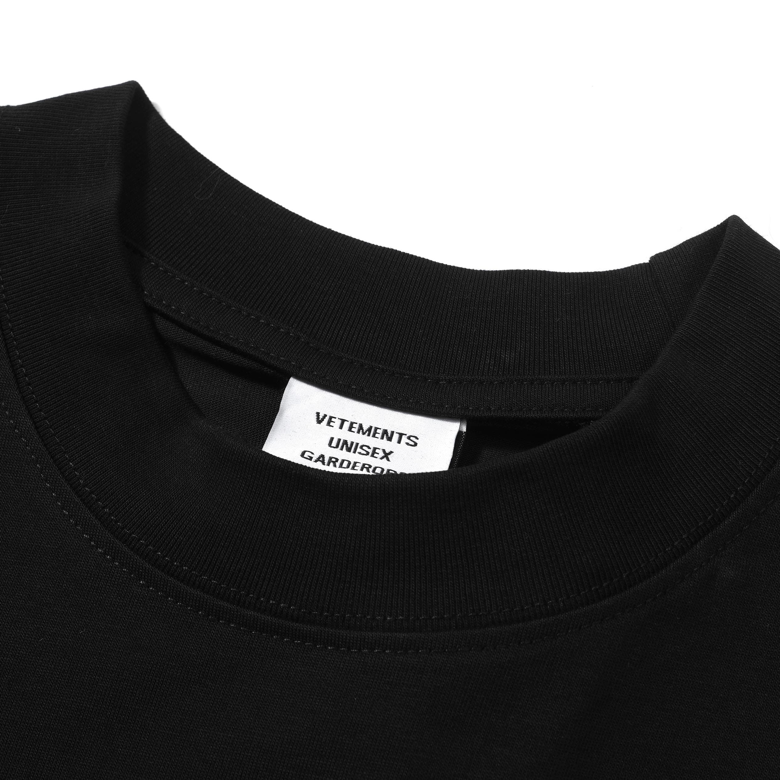 Vetements Black Oversized Eyewear Logo Graphic T-Shirt