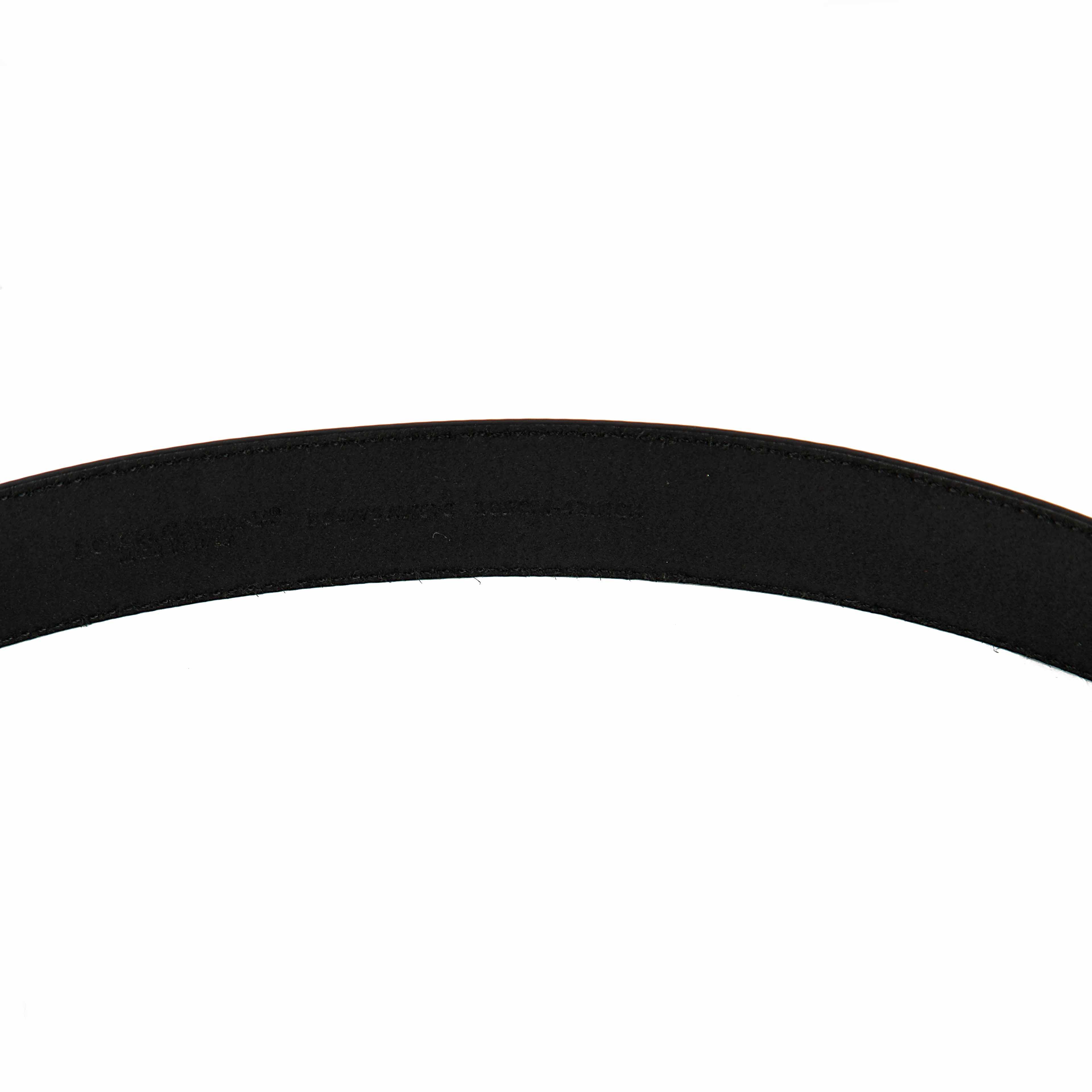 This belt elevates the standard accessory through its innovative and visually striking design.