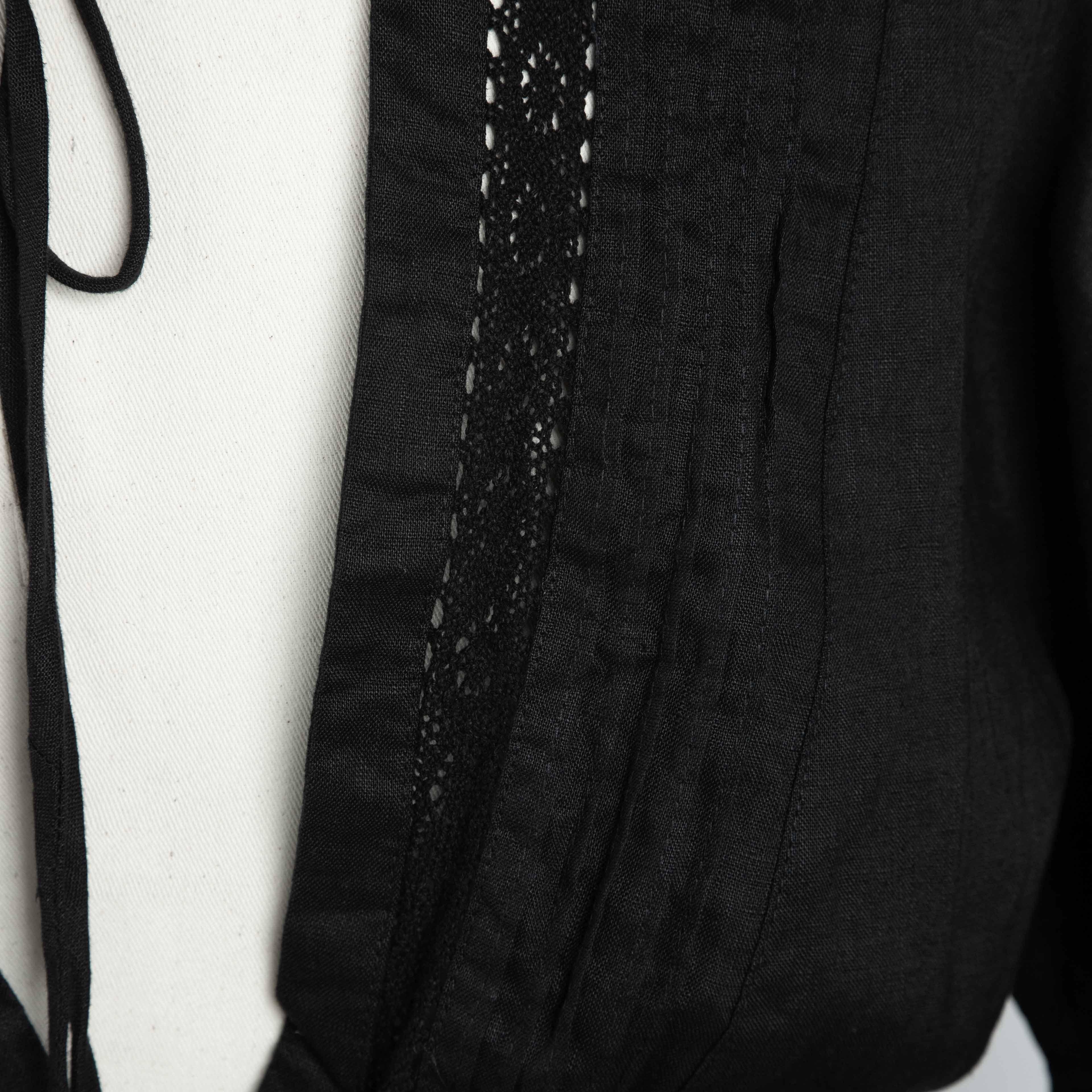 Black Lace Maxi Dress with Lantern Sleeves | Agu & Sons Ltd