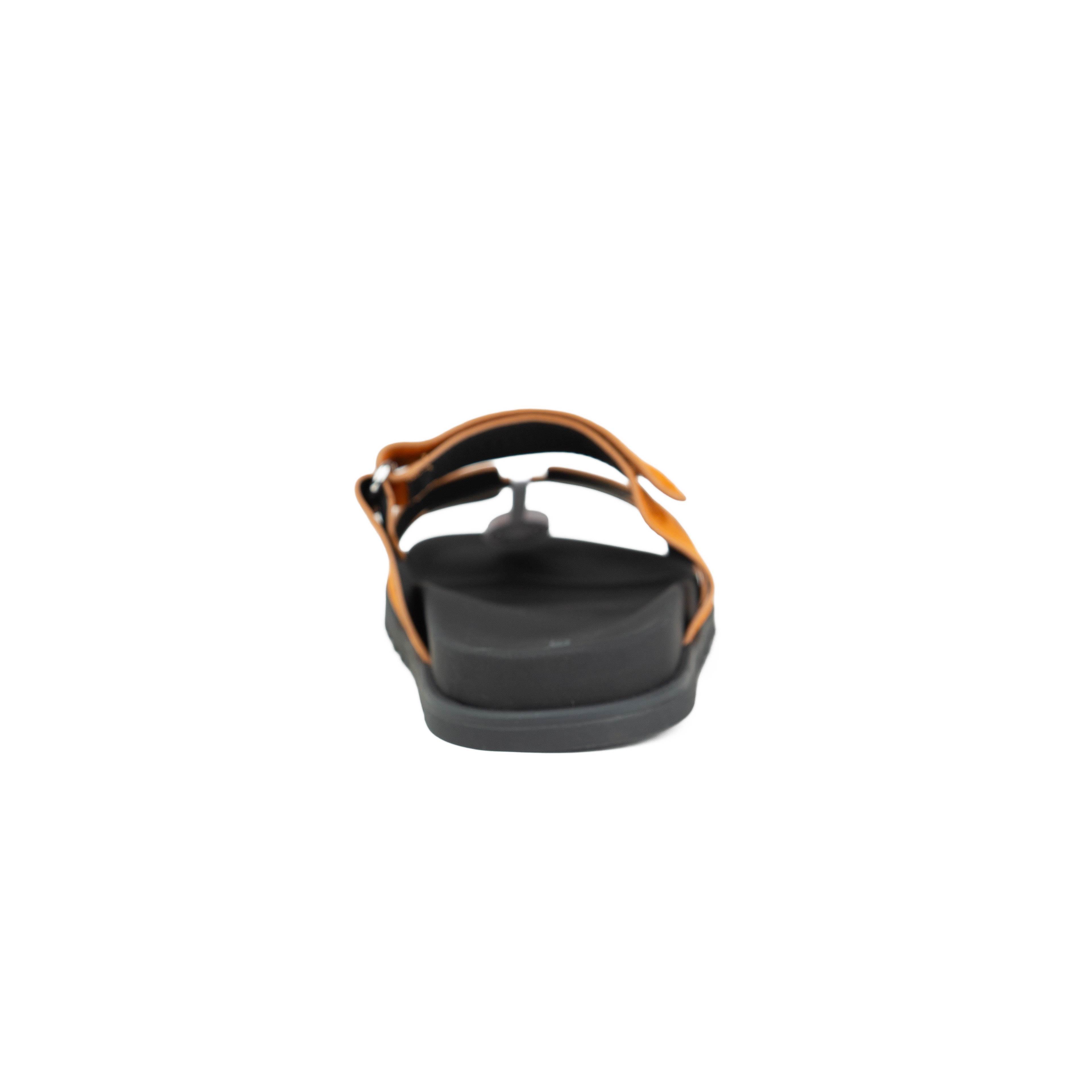 Hermès Chypre Suede Sandals - Saffron Orange