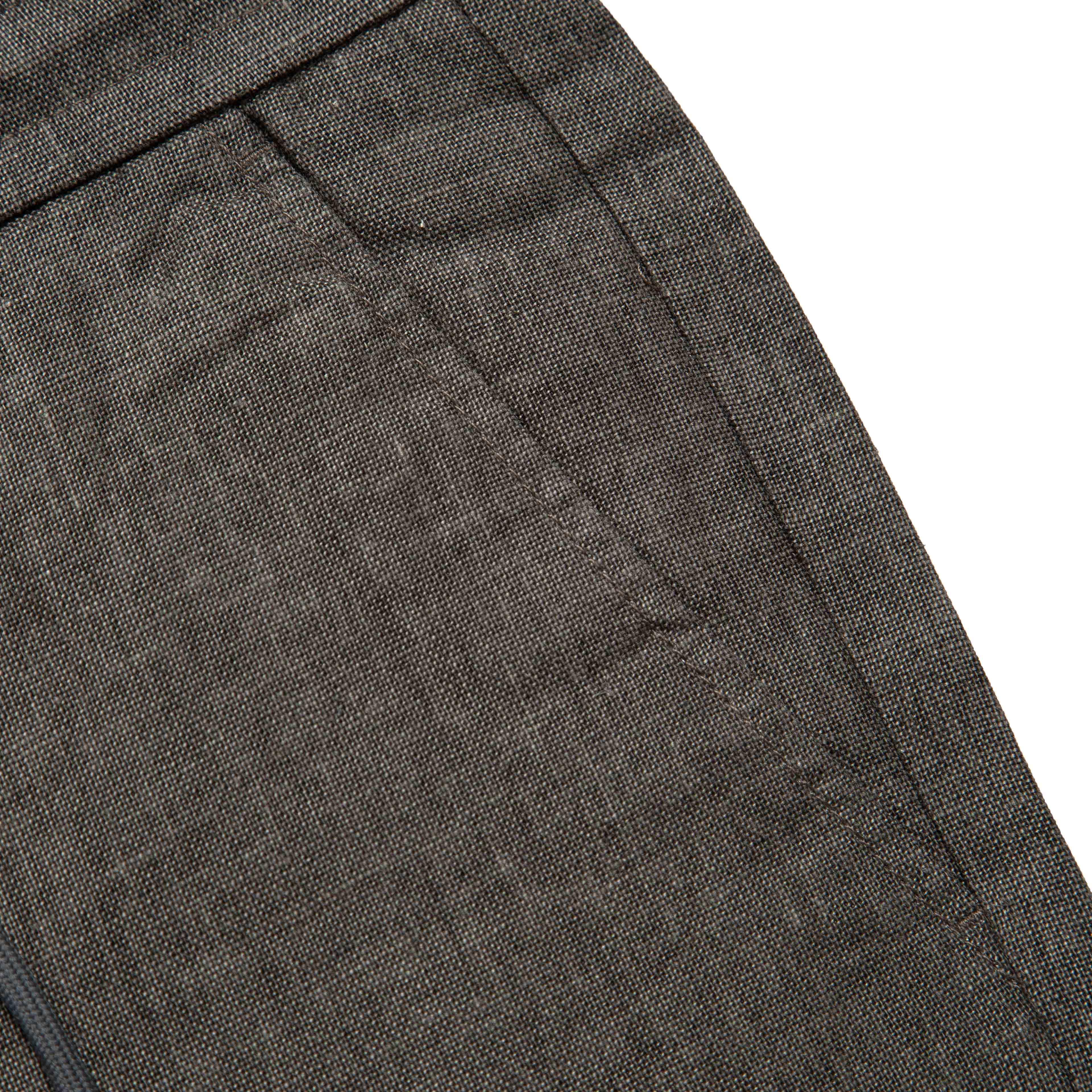 Olive brown linen drawstring shorts with relaxed fit and breathable fabric.