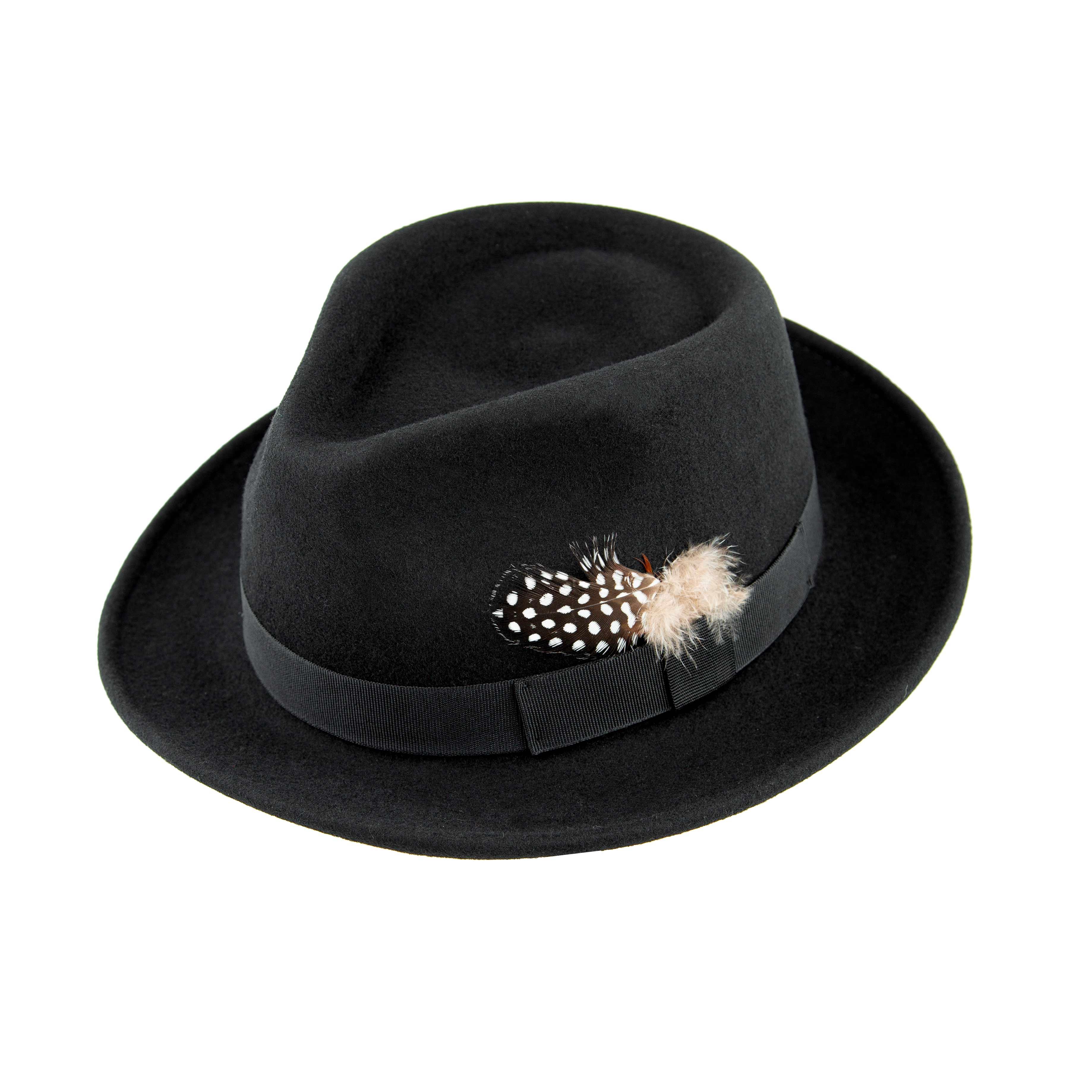 Janetshats Maroon Wool Fedora | Luxury Unisex Burgundy Hat