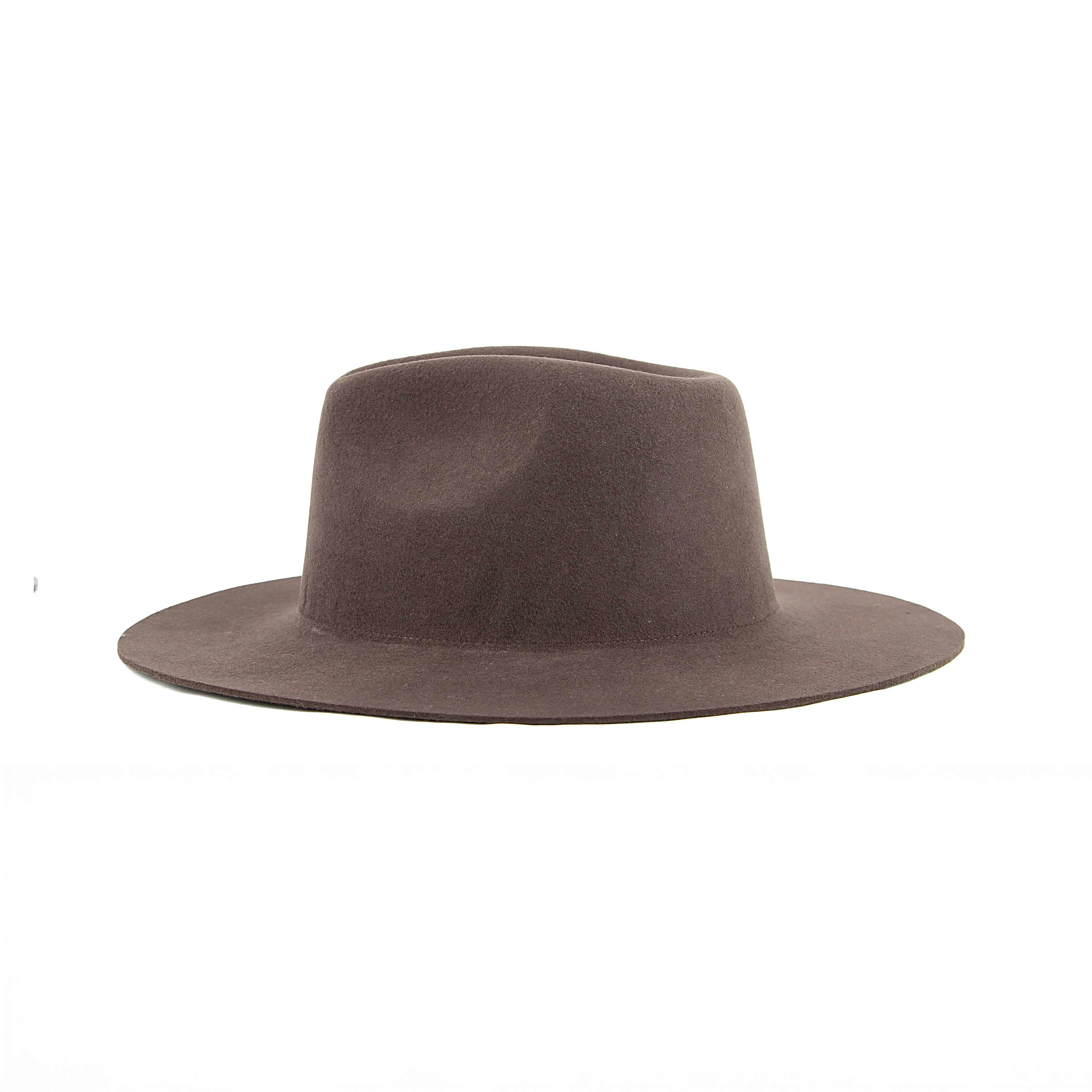 Charcoal Grey Wool Fedora with Silver Textured Woven Band