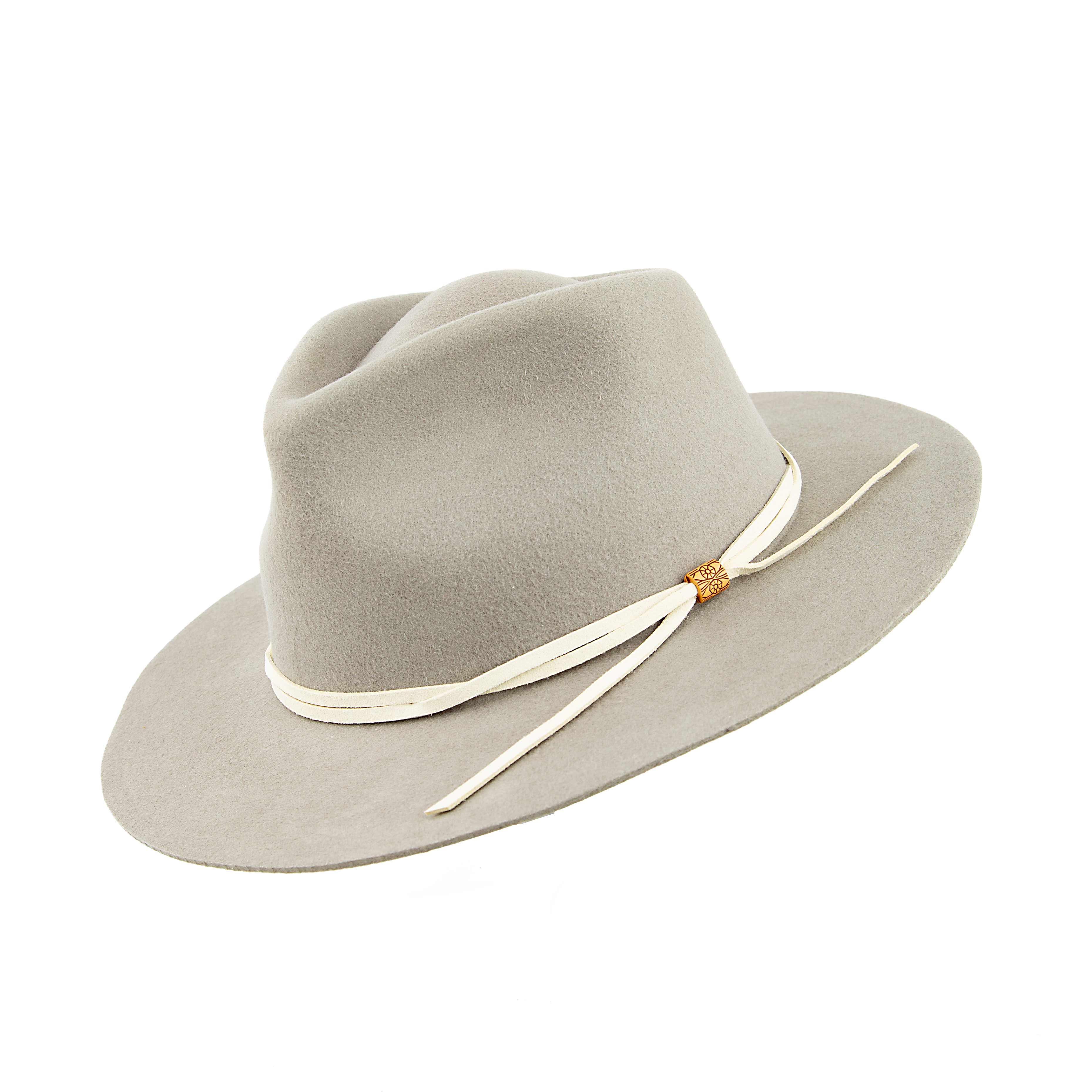 Desert Stone Wide Brim Fedora | Janetshats Luxury Headwear