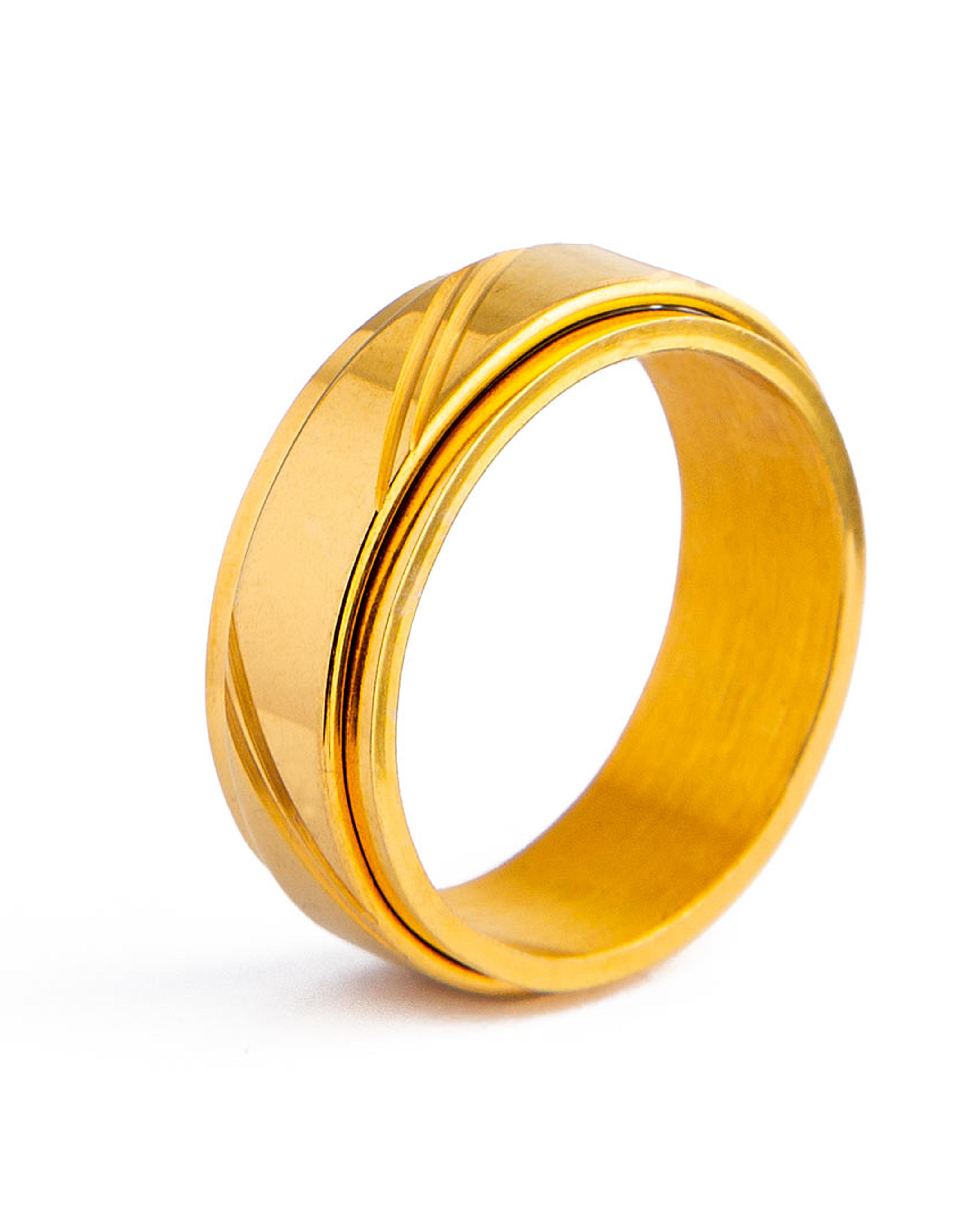 22k Gold Bold Textured Wedding Band