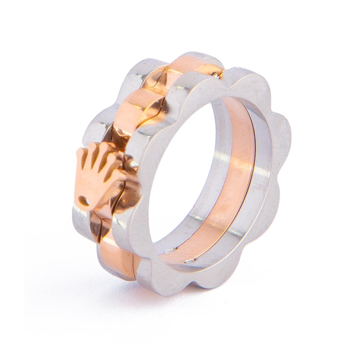 Intertwined Hands Stacking Ring Set. Silver and rose gold rings with interlocking hands design. Unique and symbolic jewelry