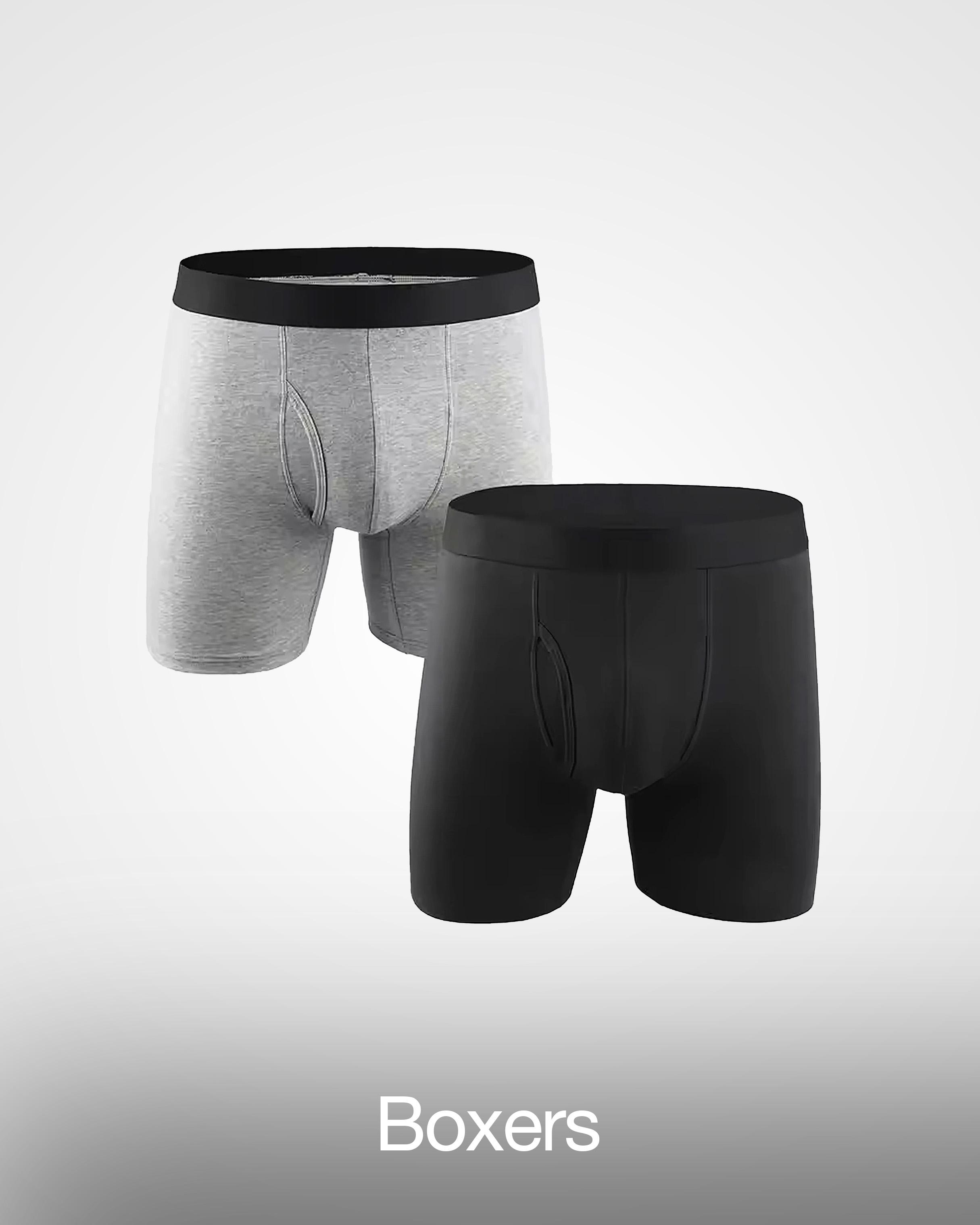 Comfortable men's boxer featuring a supportive pouch and breathable fabric.