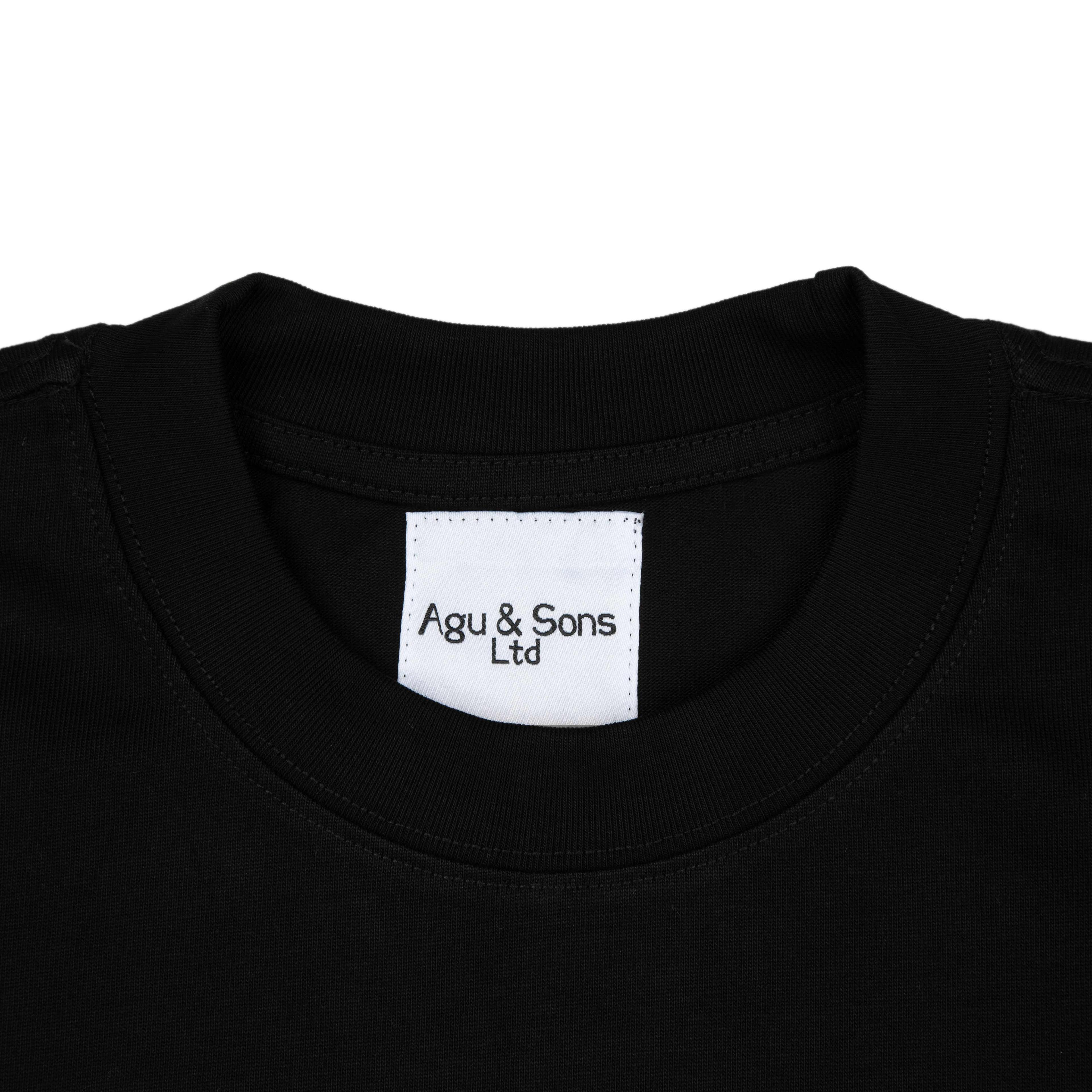 Agu & Sons Limited Black Einstein Rick Graphic T-Shirt