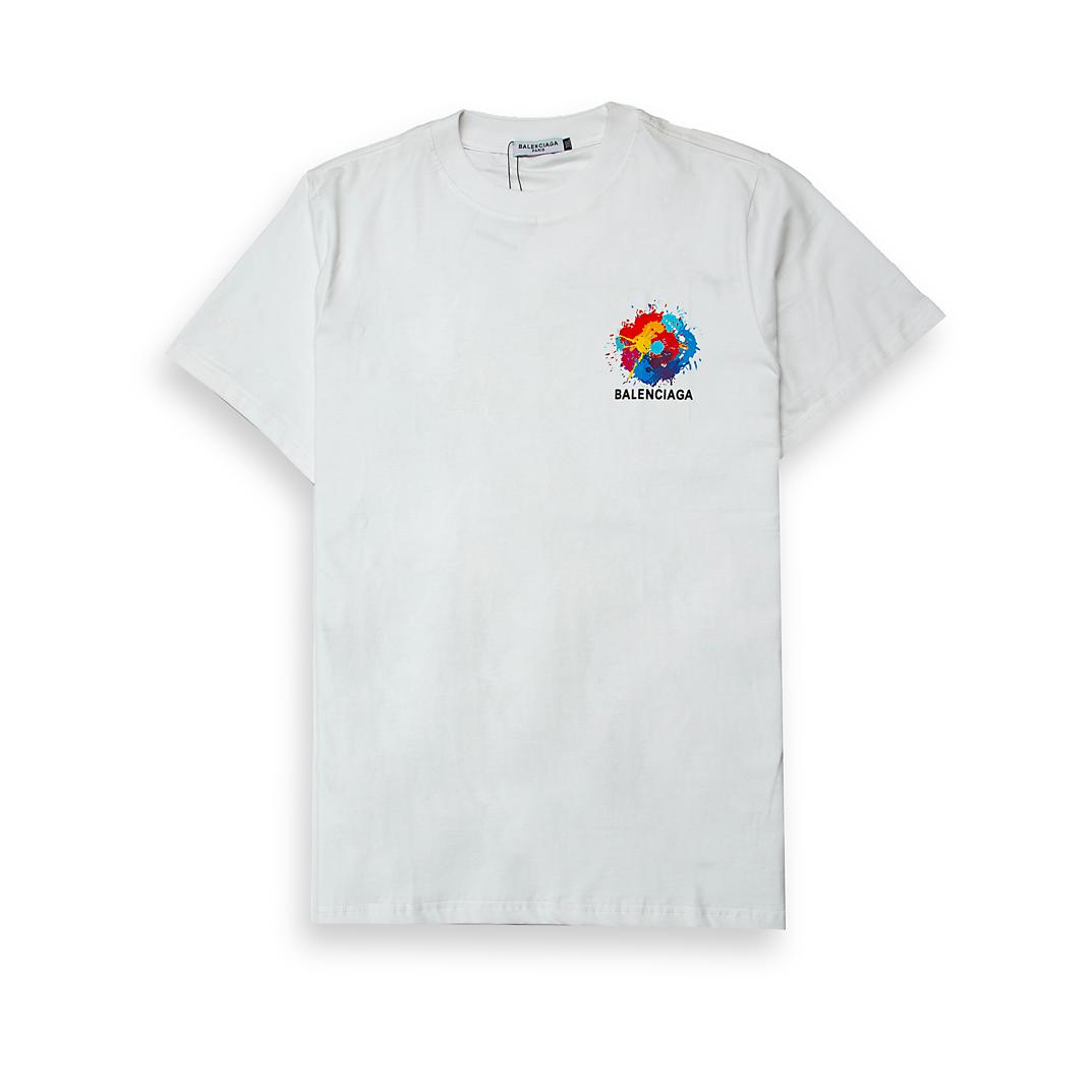 This is a premium cotton jersey t-shirt from the luxury fashion house Balenciaga.