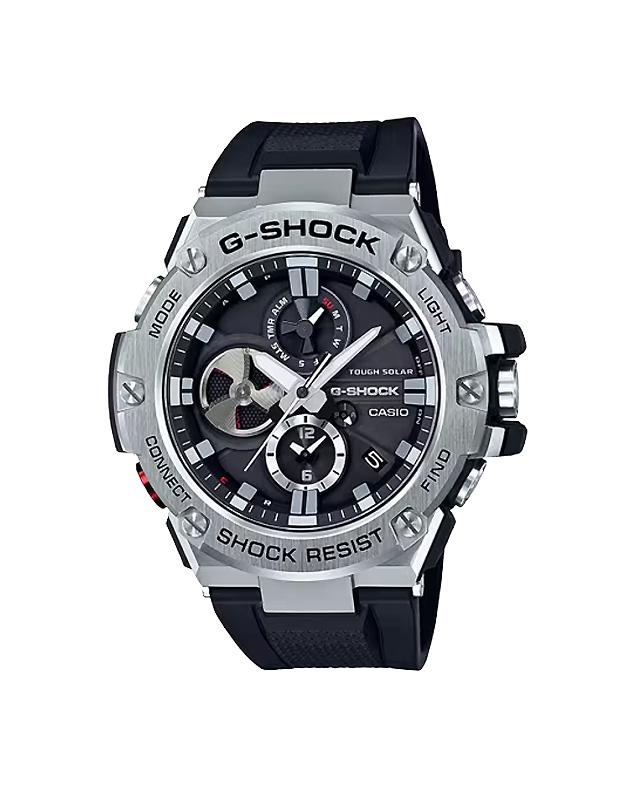 Casio G-Shock GST Carbon B100-1A, 10970- Silver & Black