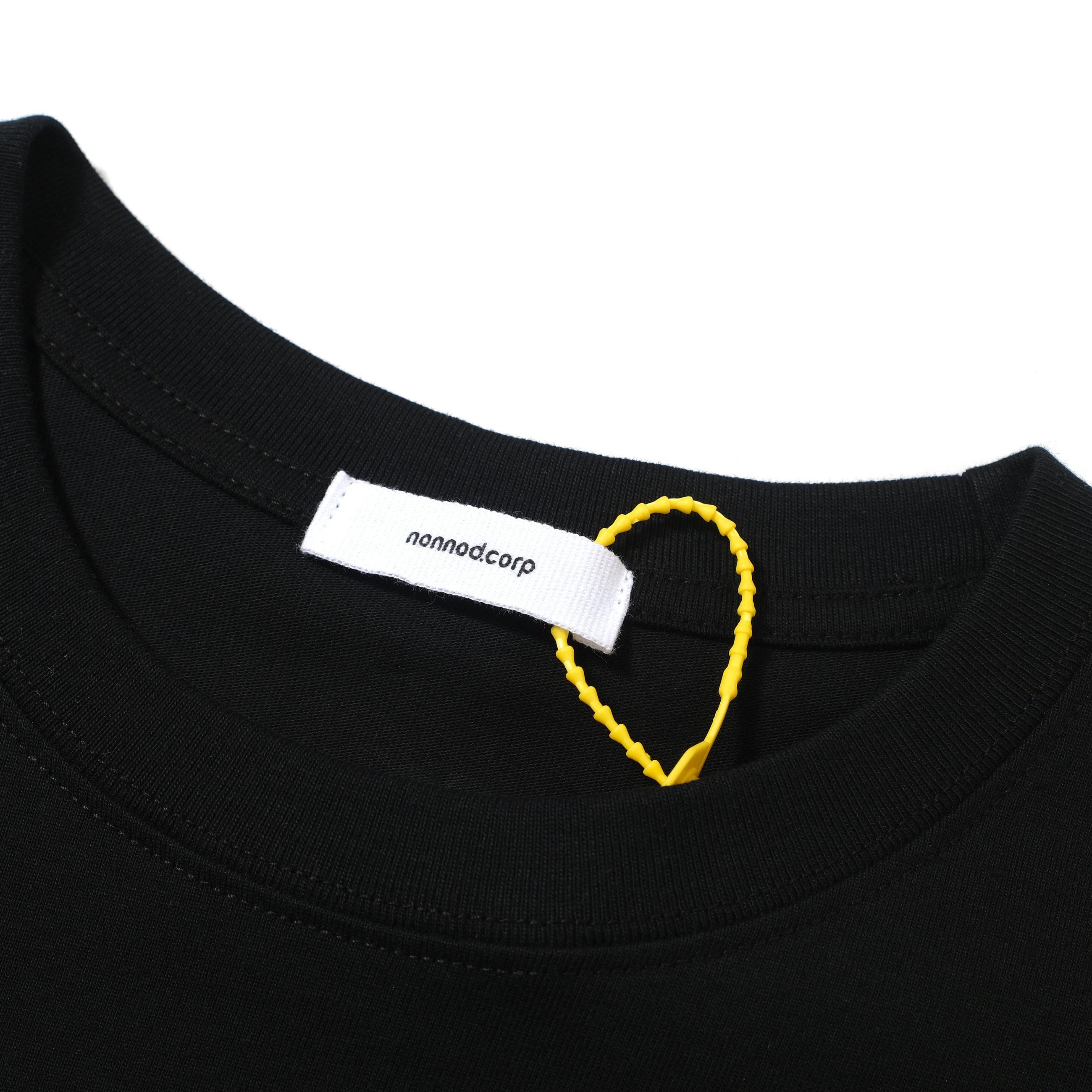 NONNOD CORP. Black Oversized 'Soda Logo' T-Shirt