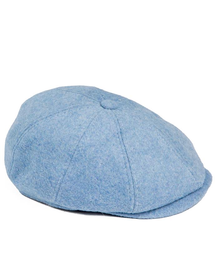 Sky Blue Newsboy Cap | Wool Blend Gatsby Cap | Unisex Hat