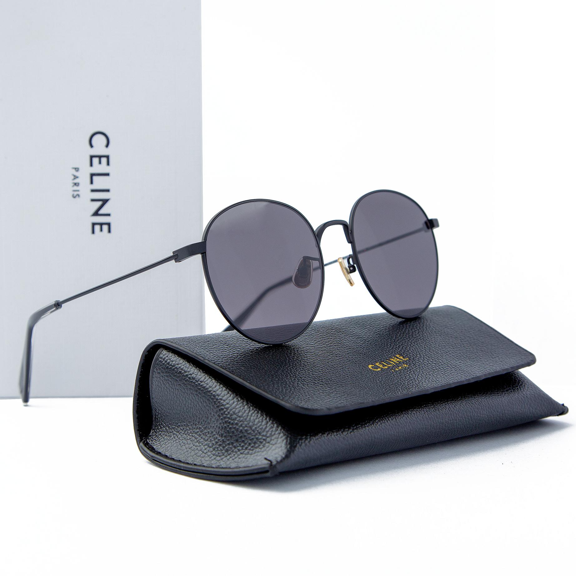 Celine Round Sunglasses - Black, UV Protection, Stylish